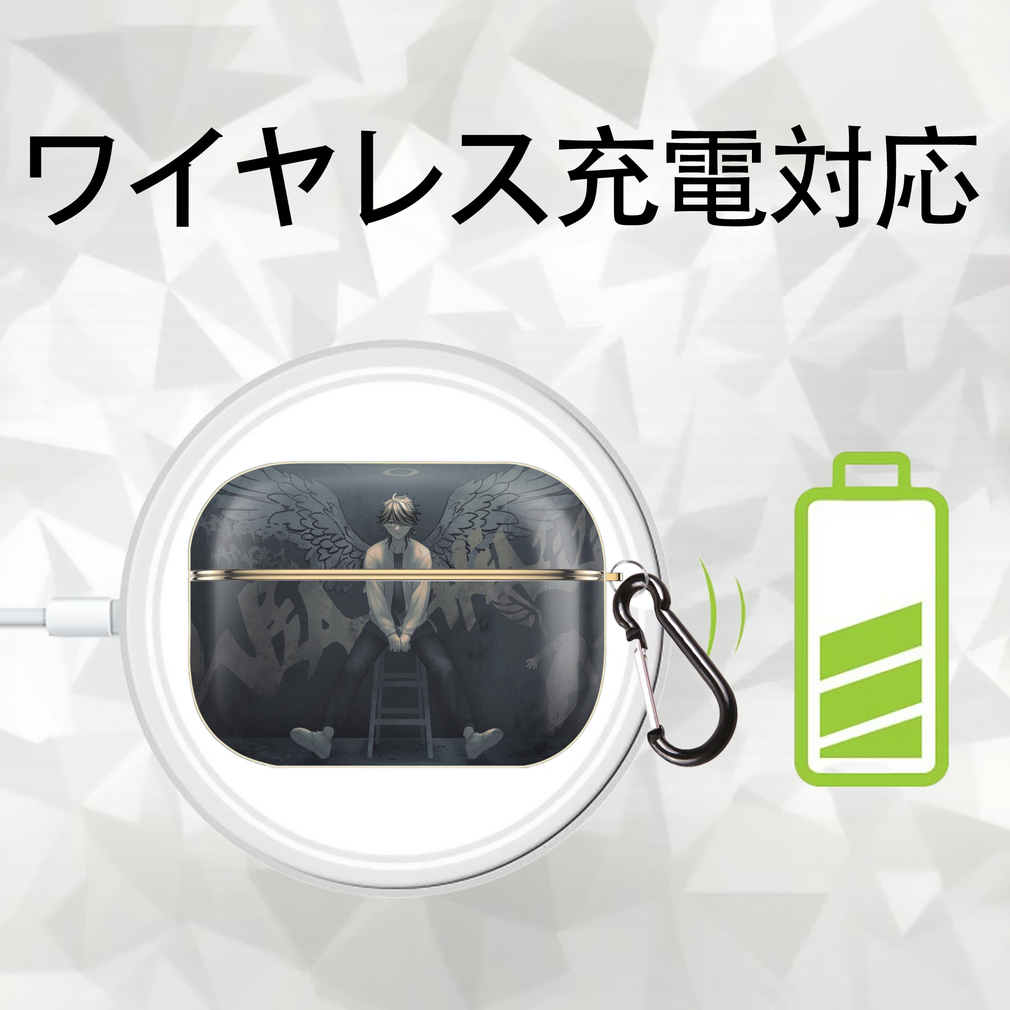 東京リベンジャーズ Tokyo Revengers 【AirPods Pro用】ハードシェル保護ケース｜耐衝撃・防指紋・カラビナ付き商品仕様