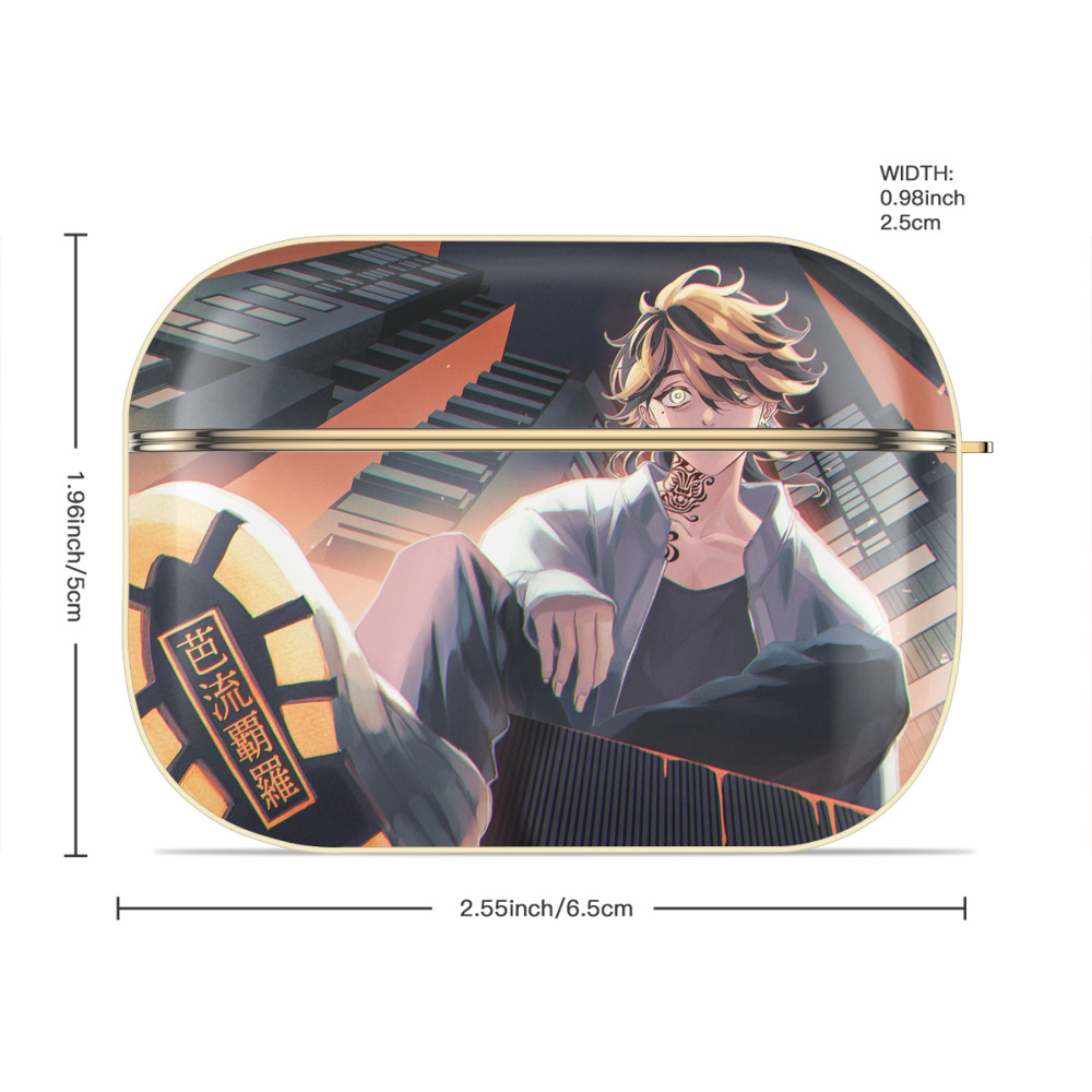 東京リベンジャーズ Tokyo Revengers 【AirPods Pro用】ハードシェル保護ケース｜耐衝撃・防指紋・カラビナ付き商品仕様