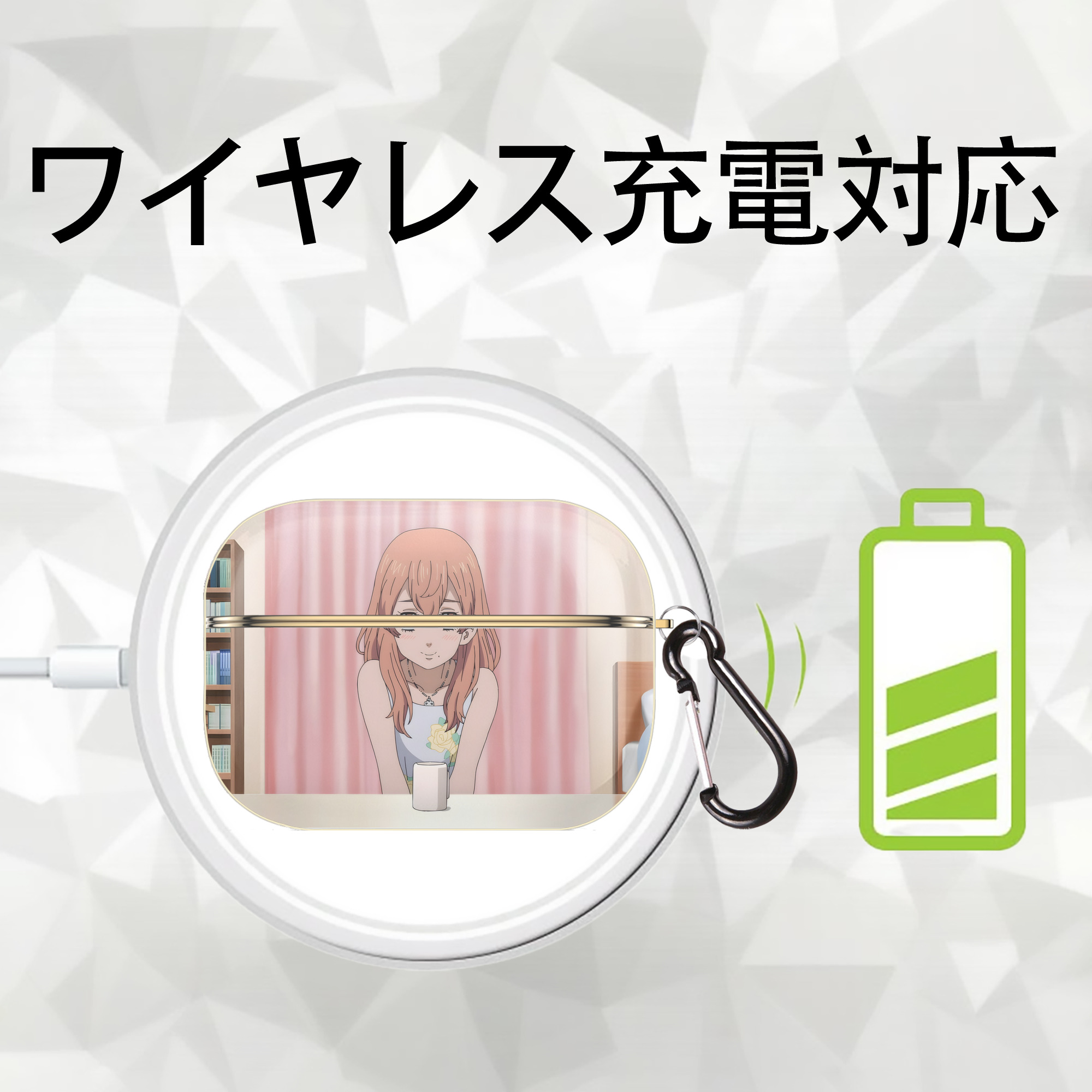 東京リベンジャーズ Tokyo Revengers 【AirPods Pro用】ハードシェル保護ケース｜耐衝撃・防指紋・カラビナ付き商品仕様