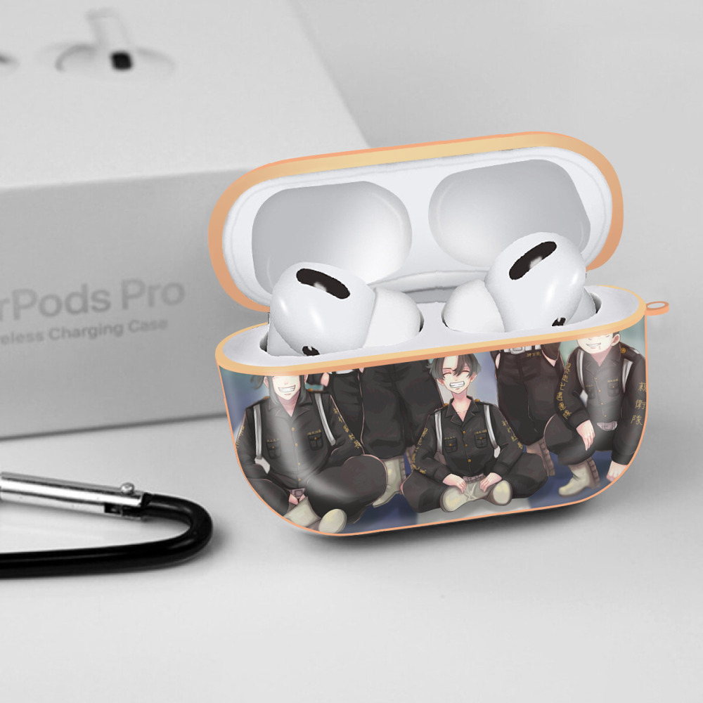 東京リベンジャーズ Tokyo Revengers 【AirPods Pro用】ハードシェル保護ケース｜耐衝撃・防指紋・カラビナ付き商品仕様