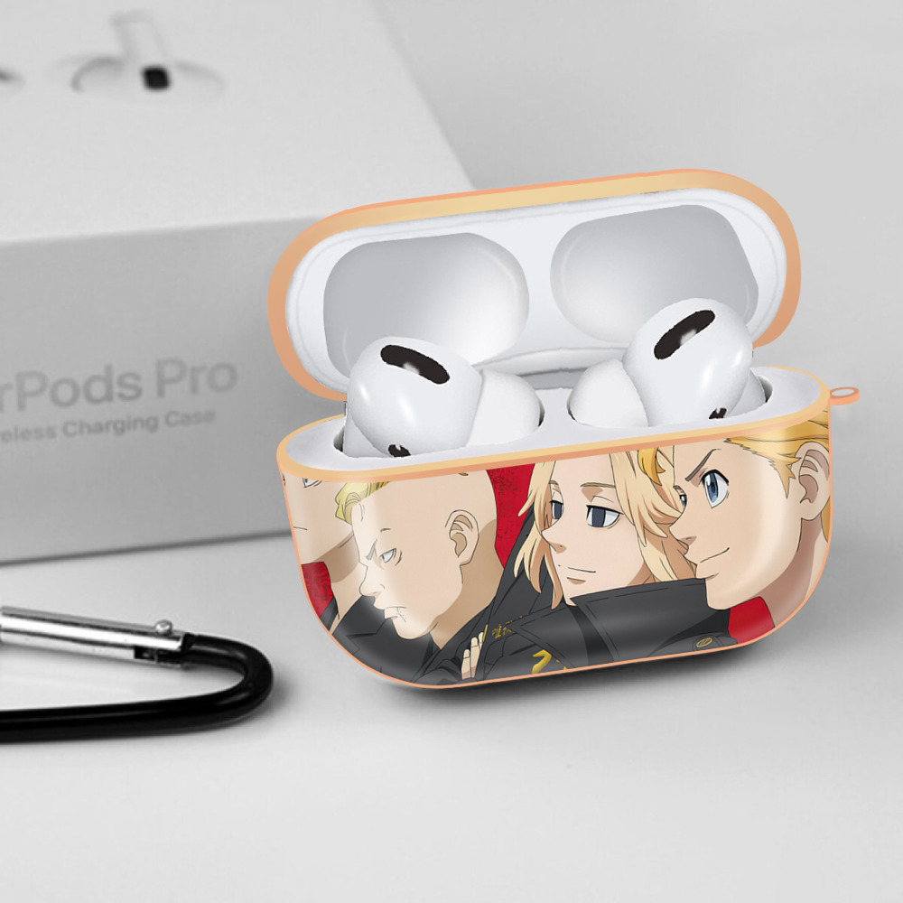東京リベンジャーズ Tokyo Revengers 【AirPods Pro用】ハードシェル保護ケース｜耐衝撃・防指紋・カラビナ付き商品仕様