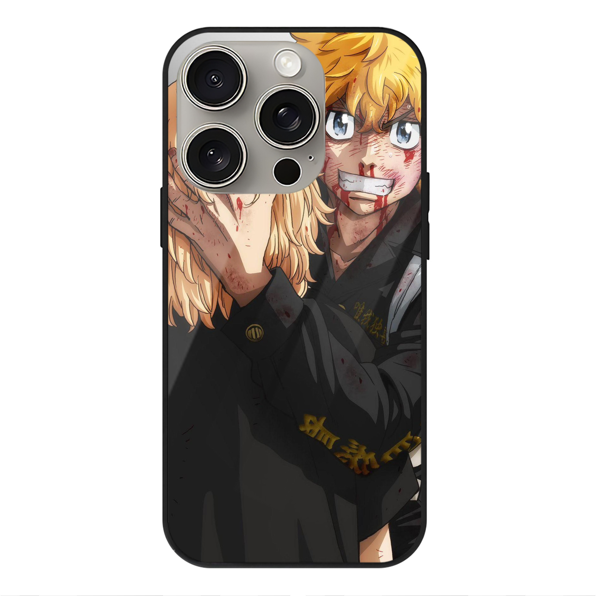 （画像用） 東京リベンジャーズ Tokyo Revengers 【iPhone15Pro対応】スマホケース 耐衝撃＆黄変防止 背面ガラス