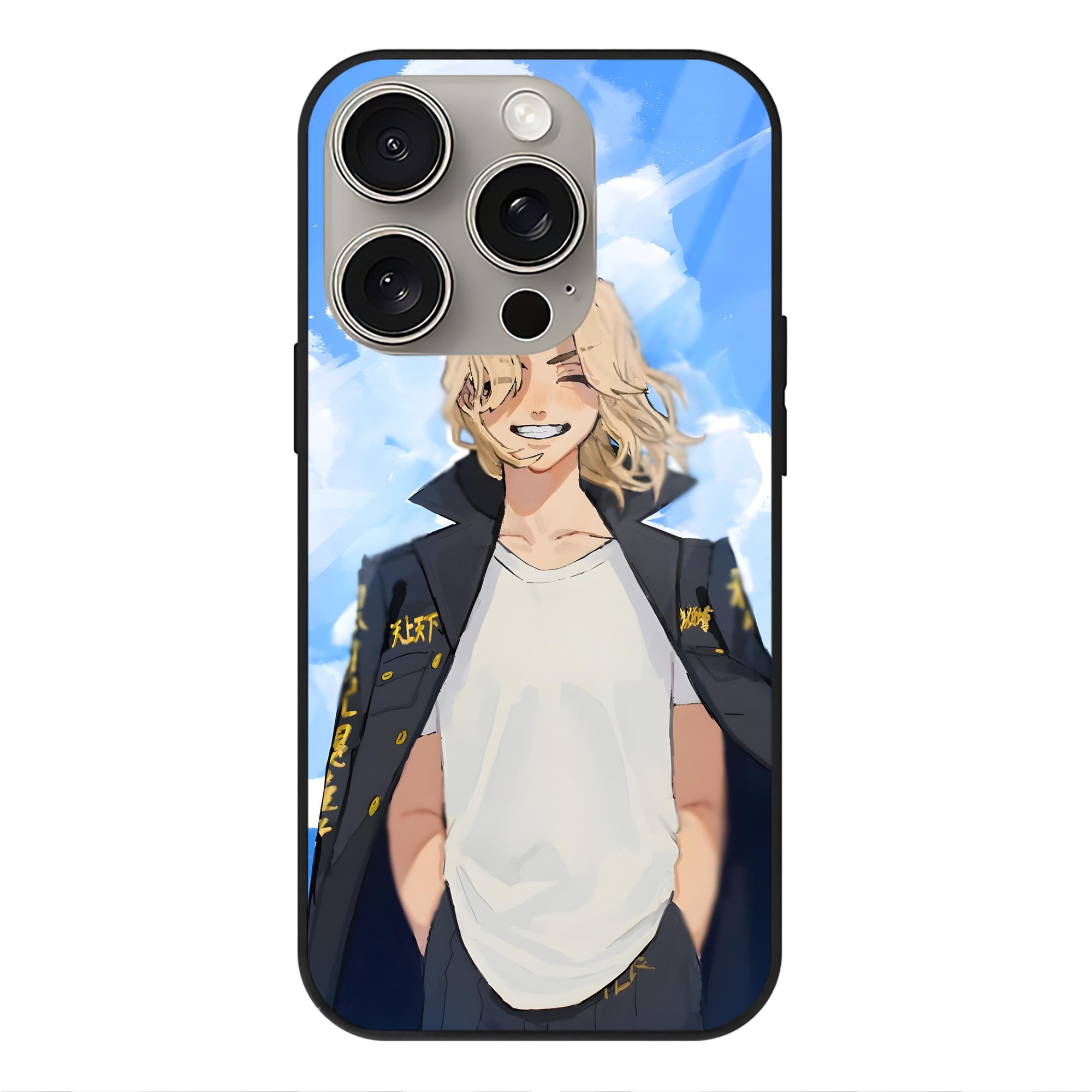 （画像用） 東京リベンジャーズ Tokyo Revengers 【iPhone15Pro対応】スマホケース 耐衝撃＆黄変防止 背面ガラス
