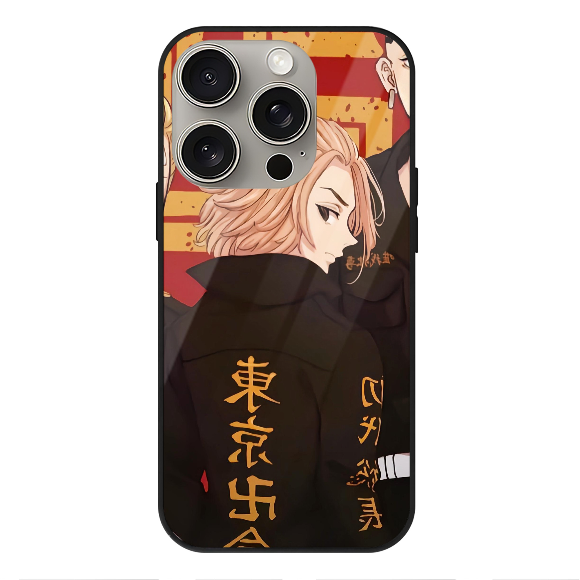 （画像用） 東京リベンジャーズ Tokyo Revengers 【iPhone15Pro対応】スマホケース 耐衝撃＆黄変防止 背面ガラス