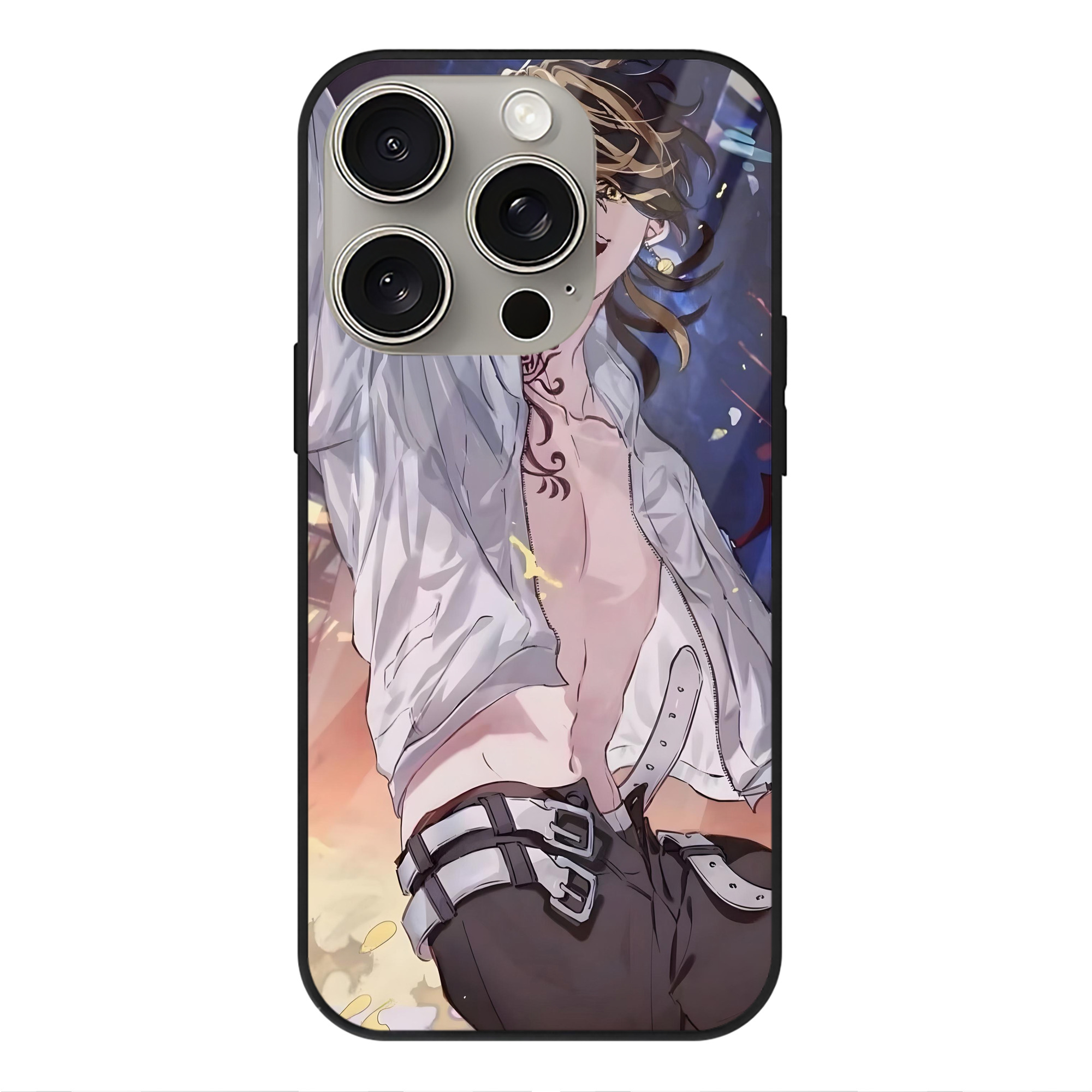 （画像用） 東京リベンジャーズ Tokyo Revengers 【iPhone15Pro対応】スマホケース 耐衝撃＆黄変防止 背面ガラス
