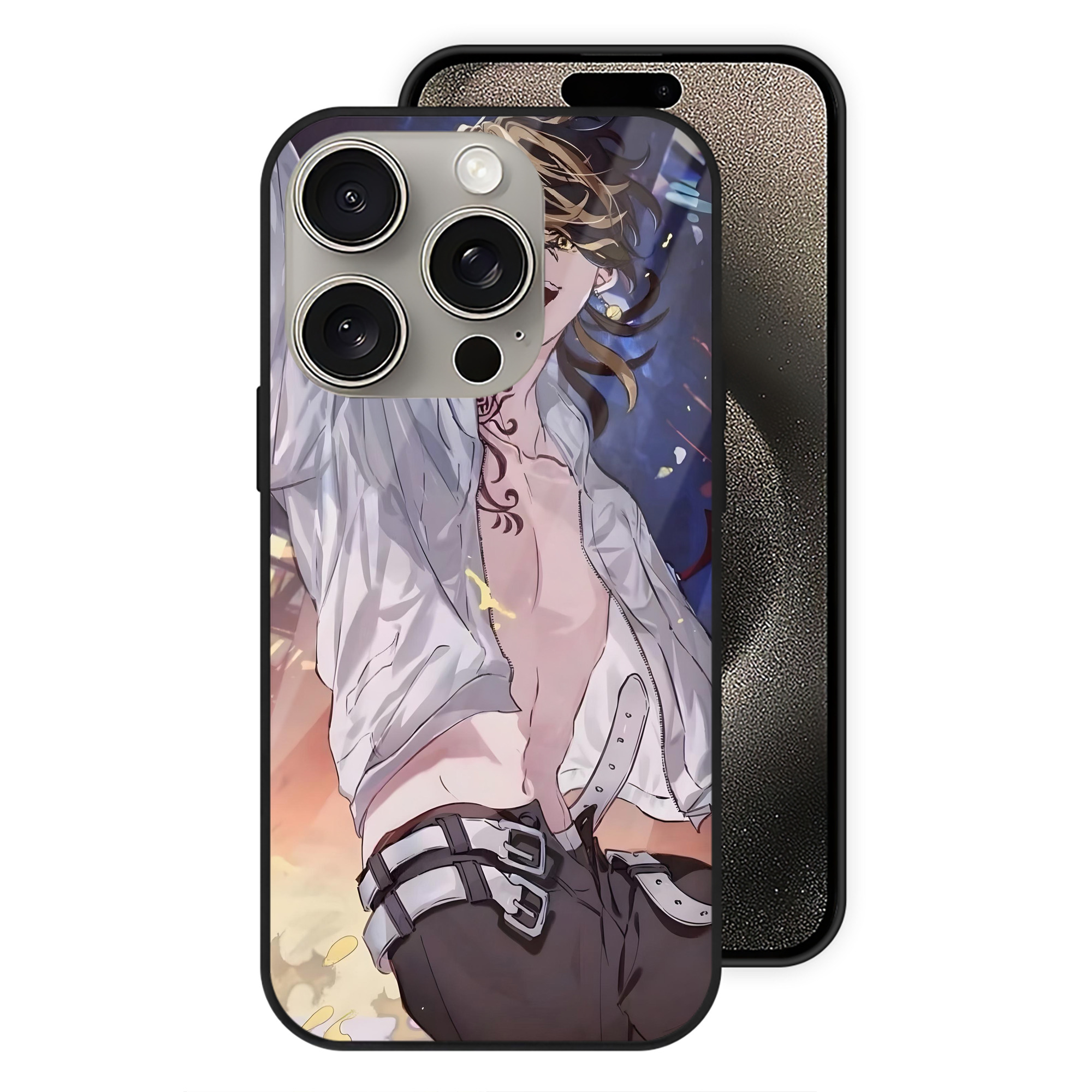 （画像用） 東京リベンジャーズ Tokyo Revengers 【iPhone15Pro対応】スマホケース 耐衝撃＆黄変防止 背面ガラス