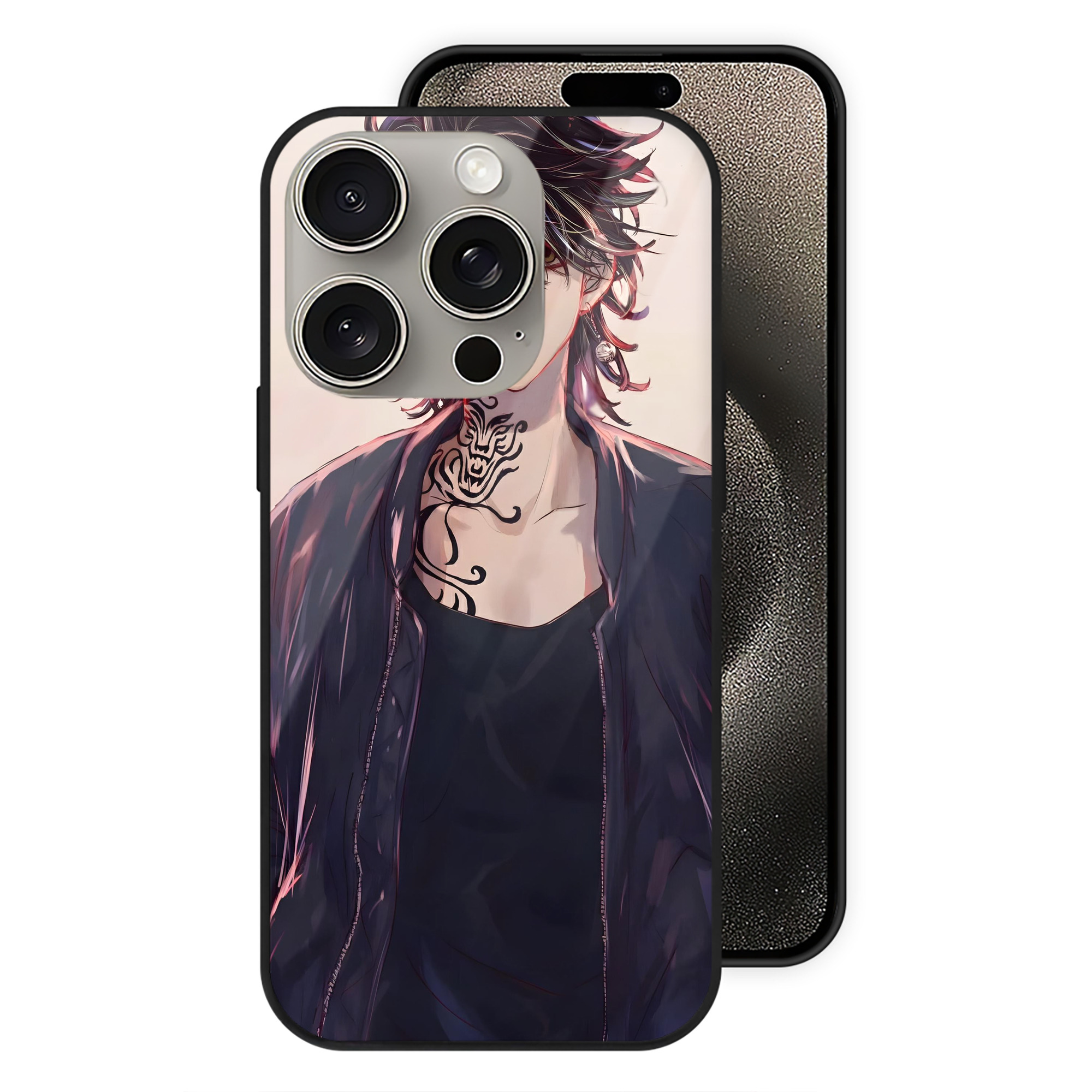 （画像用） 東京リベンジャーズ Tokyo Revengers 【iPhone15Pro対応】スマホケース 耐衝撃＆黄変防止 背面ガラス