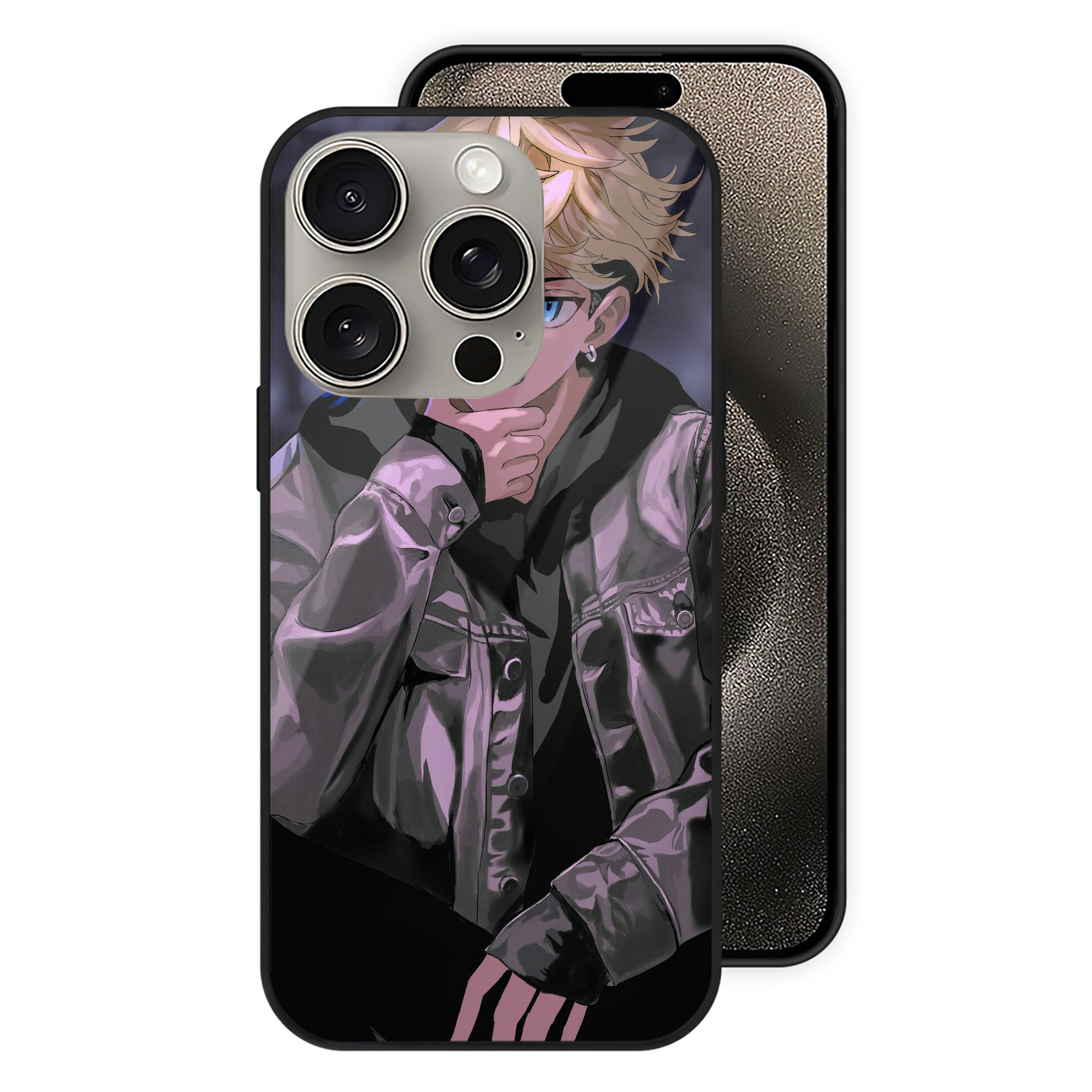 （画像用） 東京リベンジャーズ Tokyo Revengers 【iPhone15Pro対応】スマホケース 耐衝撃＆黄変防止 背面ガラス