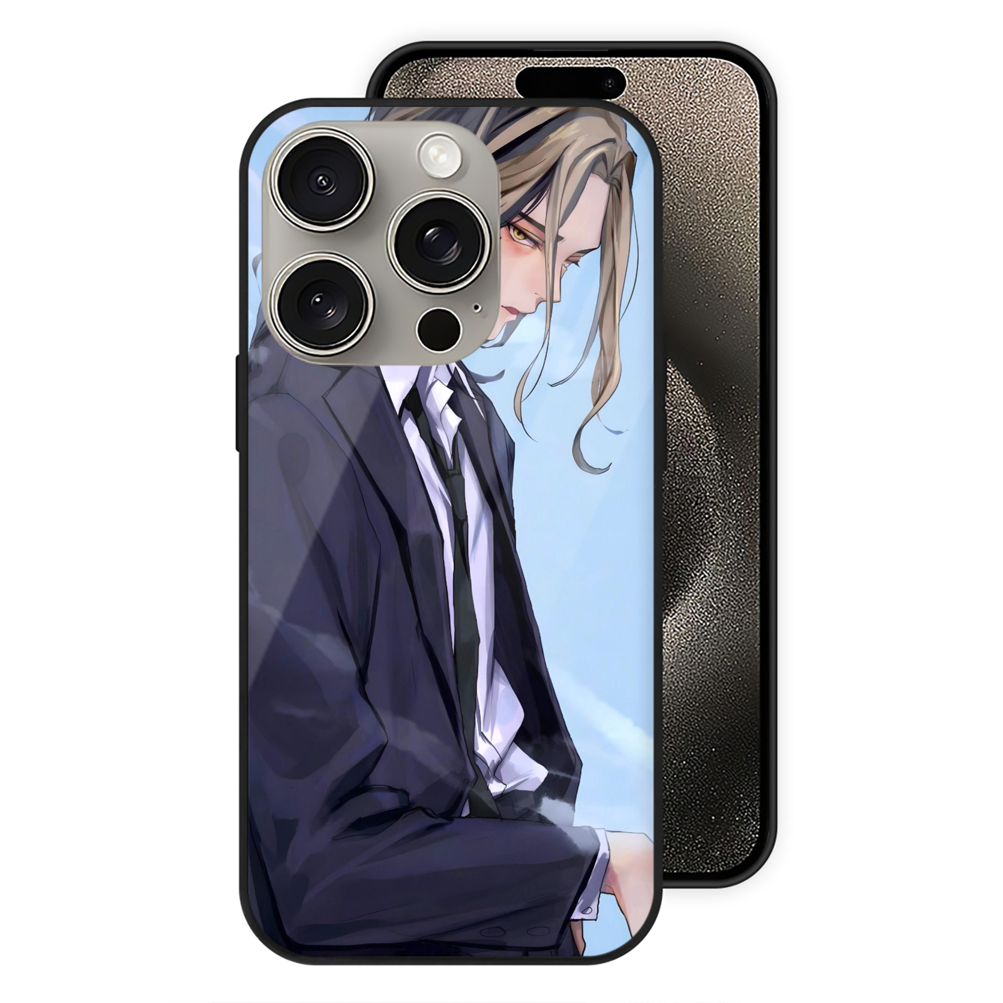 （画像用） 東京リベンジャーズ Tokyo Revengers 【iPhone15Pro対応】スマホケース 耐衝撃＆黄変防止 背面ガラス