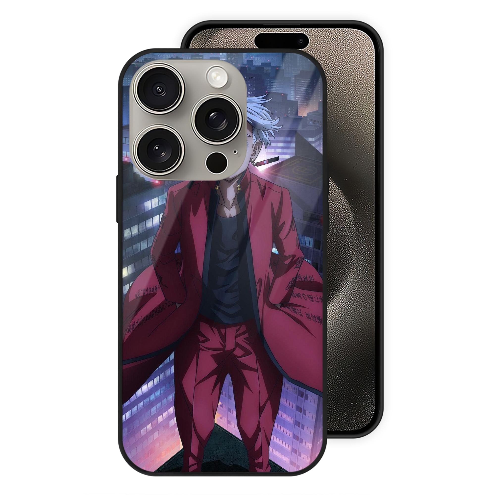 （画像用） 東京リベンジャーズ Tokyo Revengers 【iPhone15Pro対応】スマホケース 耐衝撃＆黄変防止 背面ガラス