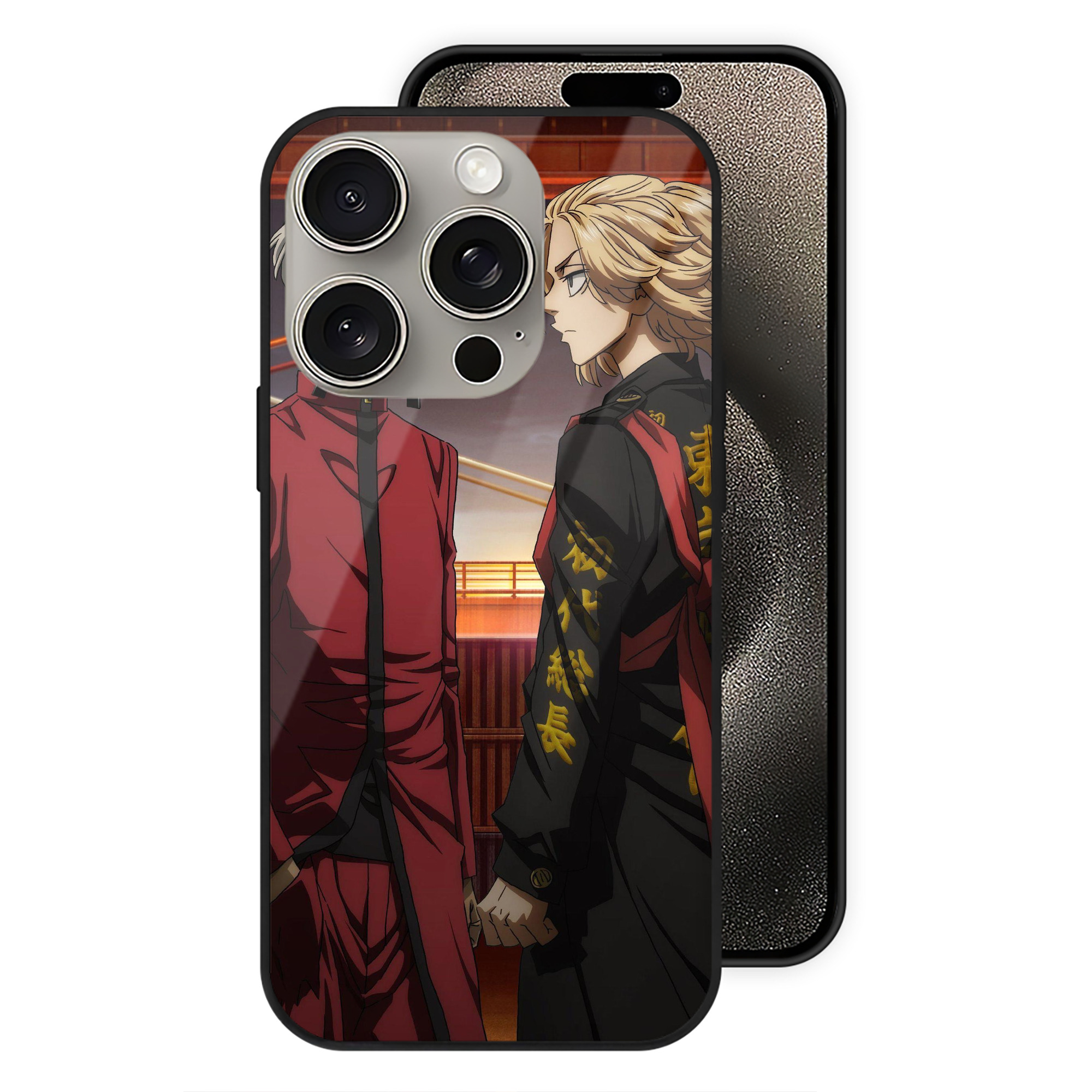 （画像用） 東京リベンジャーズ Tokyo Revengers 【iPhone15Pro対応】スマホケース 耐衝撃＆黄変防止 背面ガラス