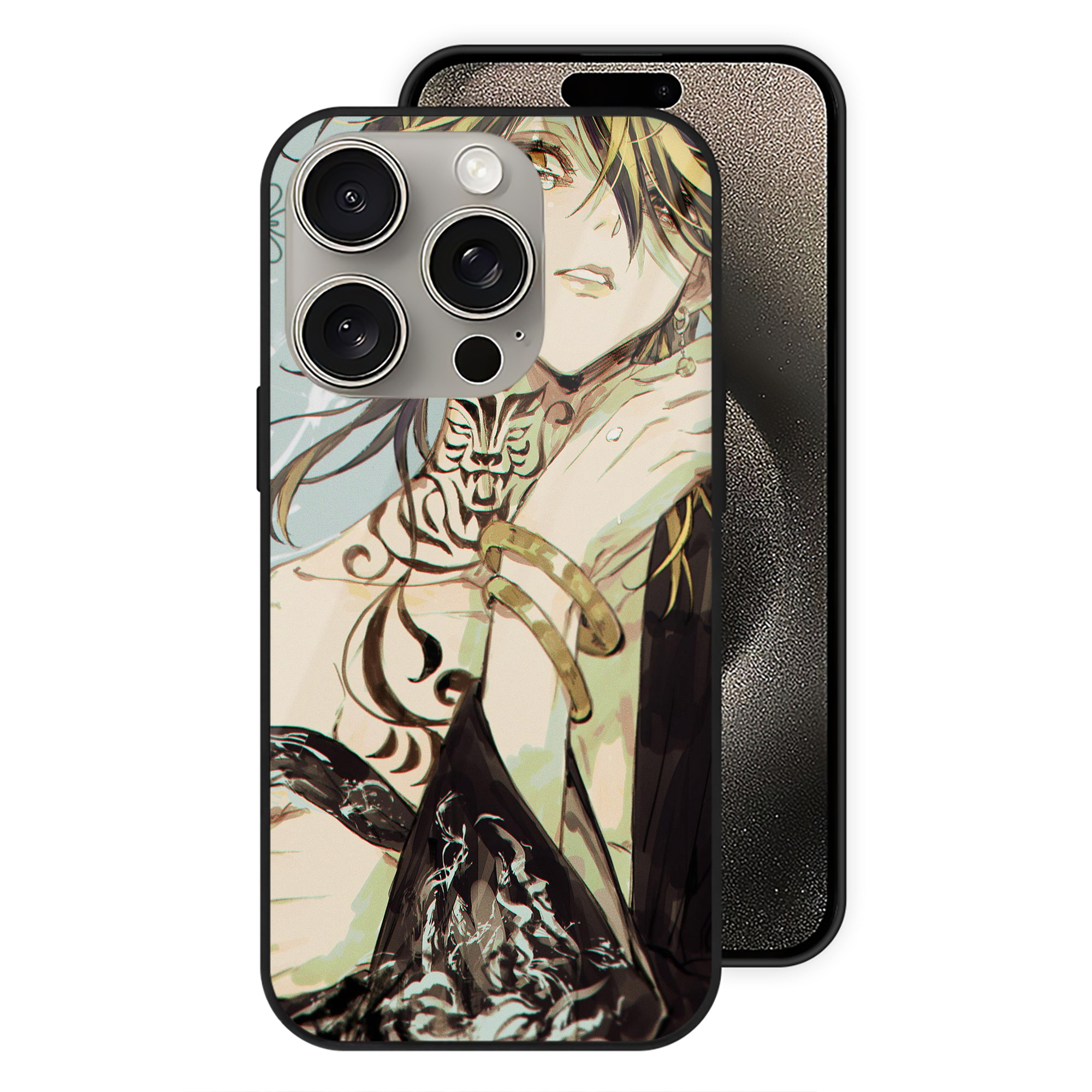 東京リベンジャーズ Tokyo Revengers 【iPhone15Pro対応】スマホケース 耐衝撃＆黄変防止 背面ガラス