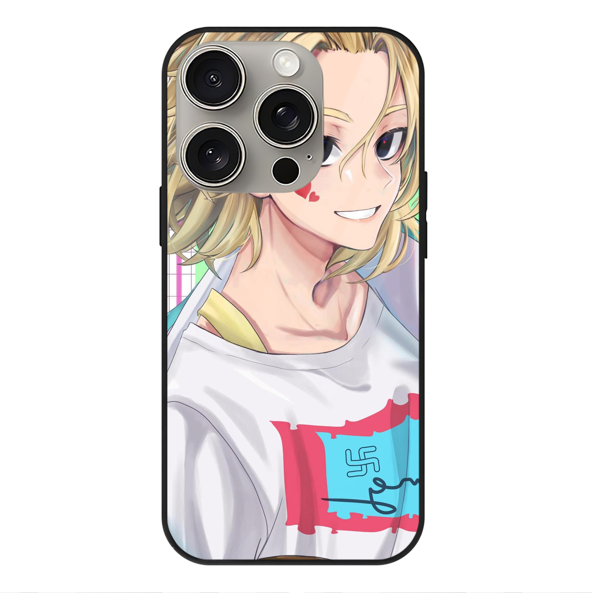 （画像用） 東京リベンジャーズ Tokyo Revengers 【iPhone15Pro対応】スマホケース 耐衝撃＆黄変防止 背面ガラス