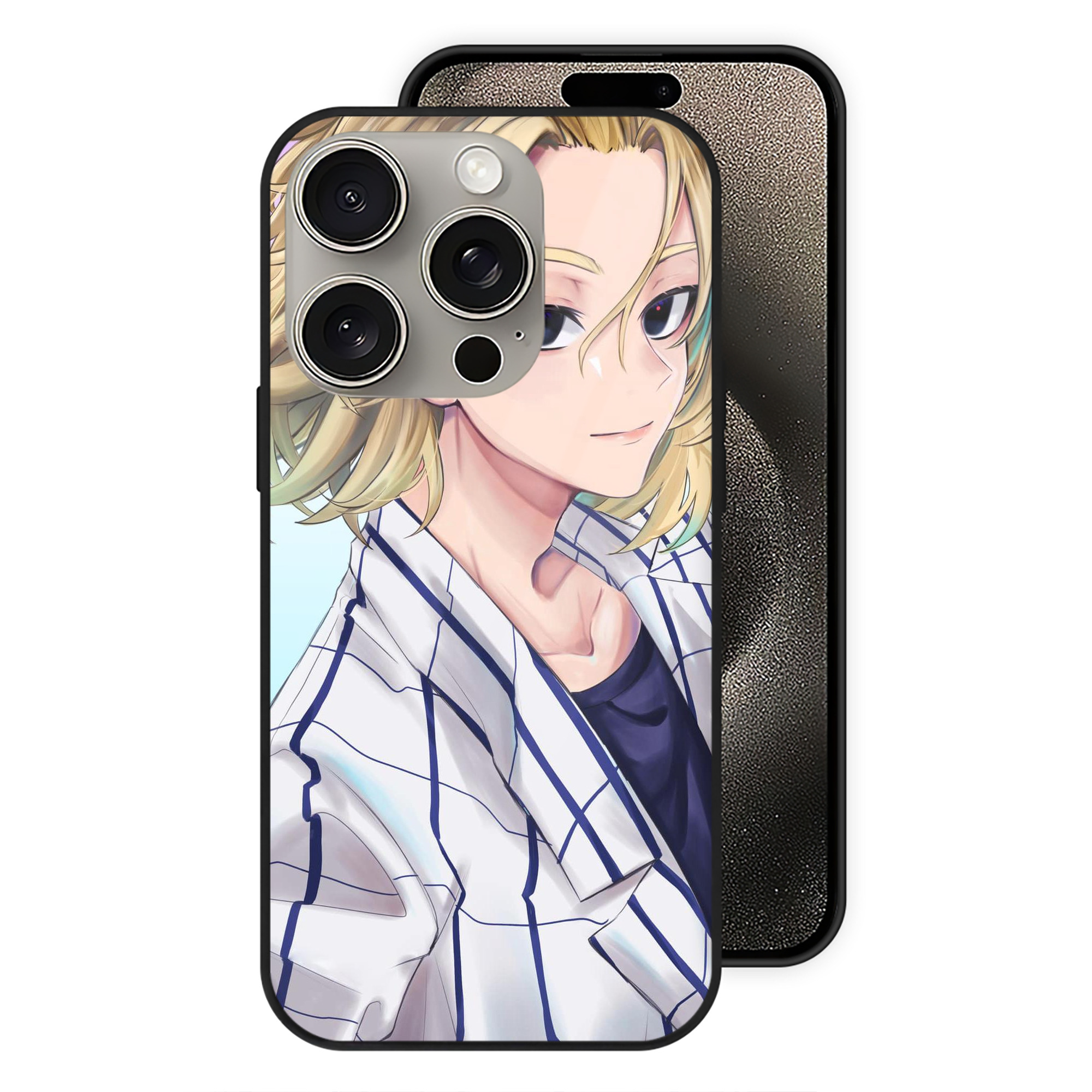 （画像用） 東京リベンジャーズ Tokyo Revengers 【iPhone15Pro対応】スマホケース 耐衝撃＆黄変防止 背面ガラス