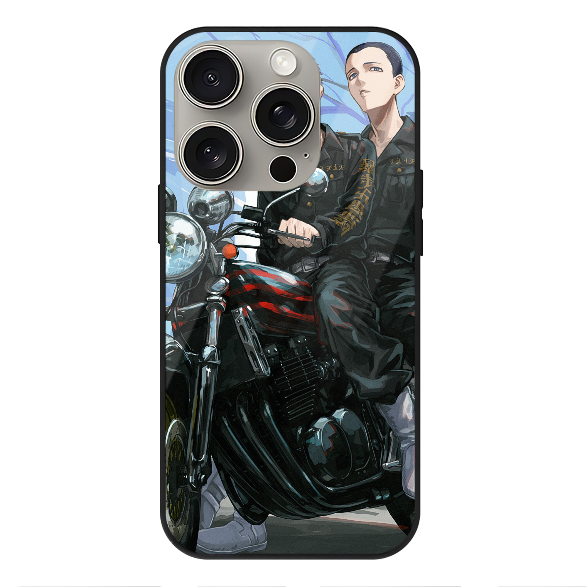 （画像用） 東京リベンジャーズ Tokyo Revengers 【iPhone15Pro対応】スマホケース 耐衝撃＆黄変防止 背面ガラス