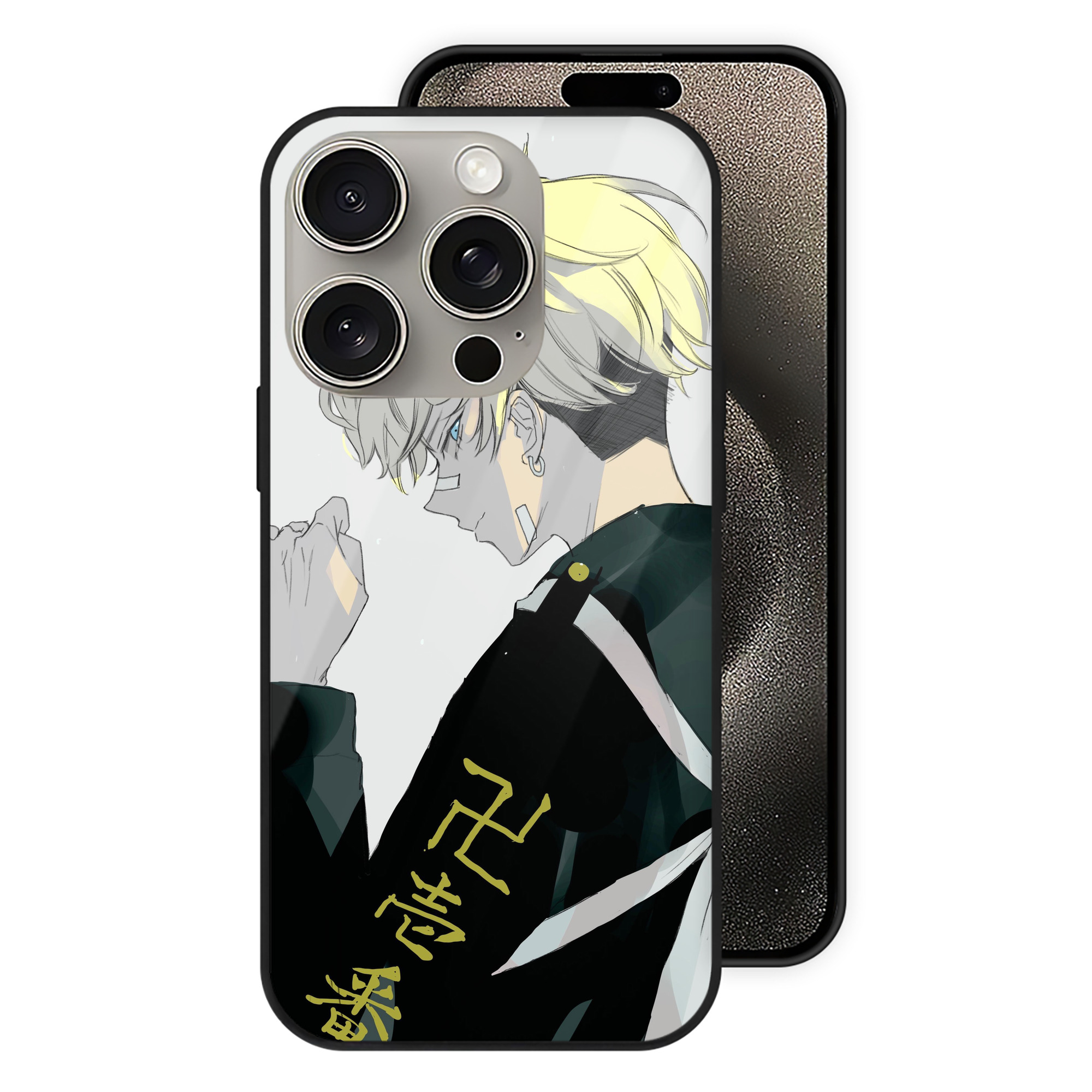 （画像用） 東京リベンジャーズ Tokyo Revengers 【iPhone15Pro対応】スマホケース 耐衝撃＆黄変防止 背面ガラス
