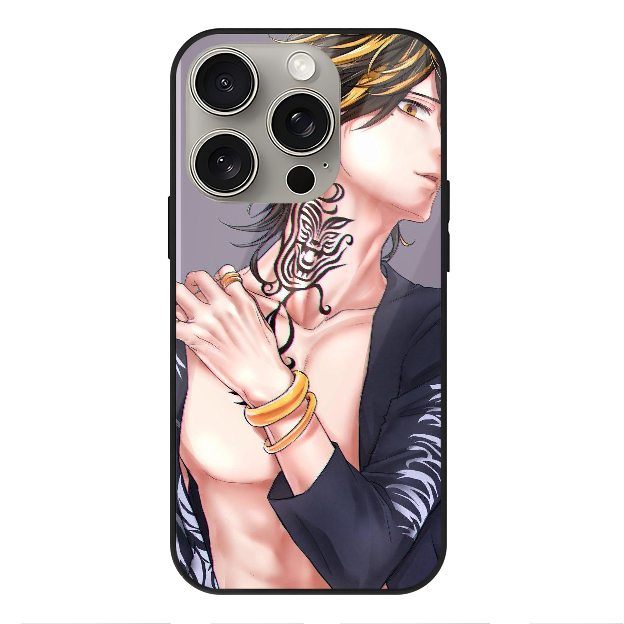 （画像用） 東京リベンジャーズ Tokyo Revengers 【iPhone15Pro対応】スマホケース 耐衝撃＆黄変防止 背面ガラス