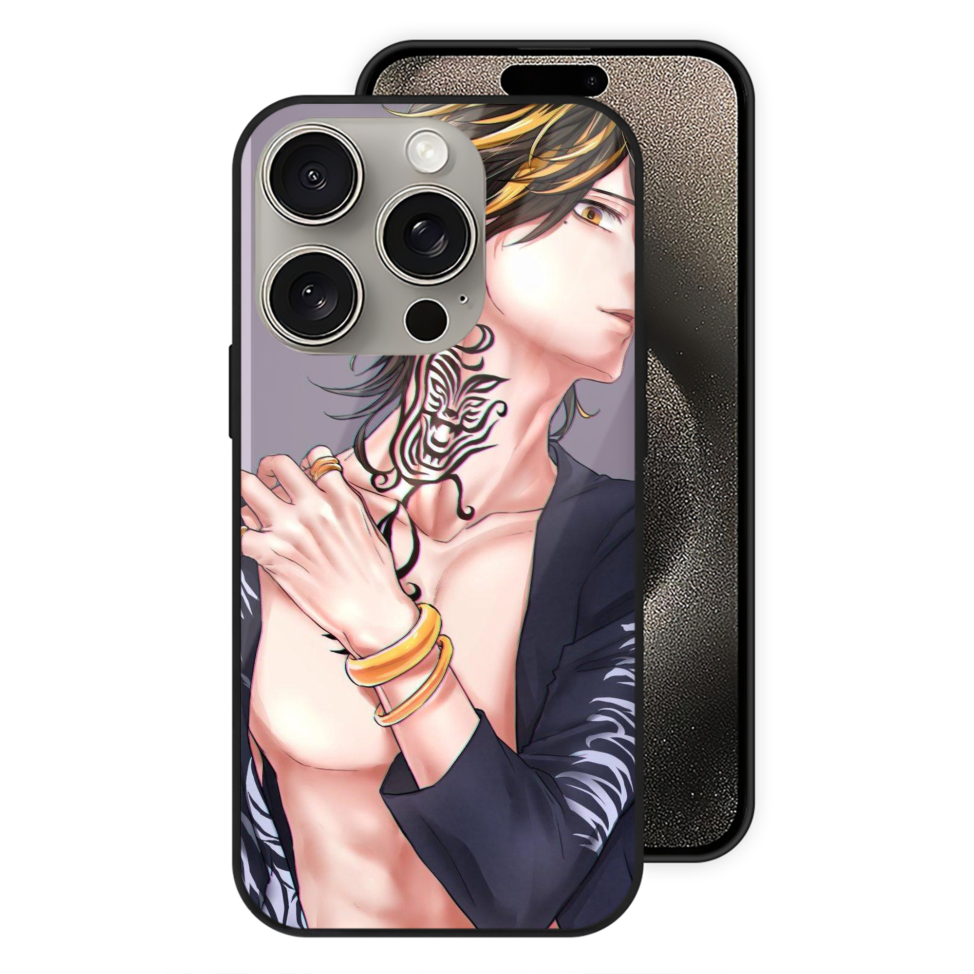 （画像用） 東京リベンジャーズ Tokyo Revengers 【iPhone15Pro対応】スマホケース 耐衝撃＆黄変防止 背面ガラス