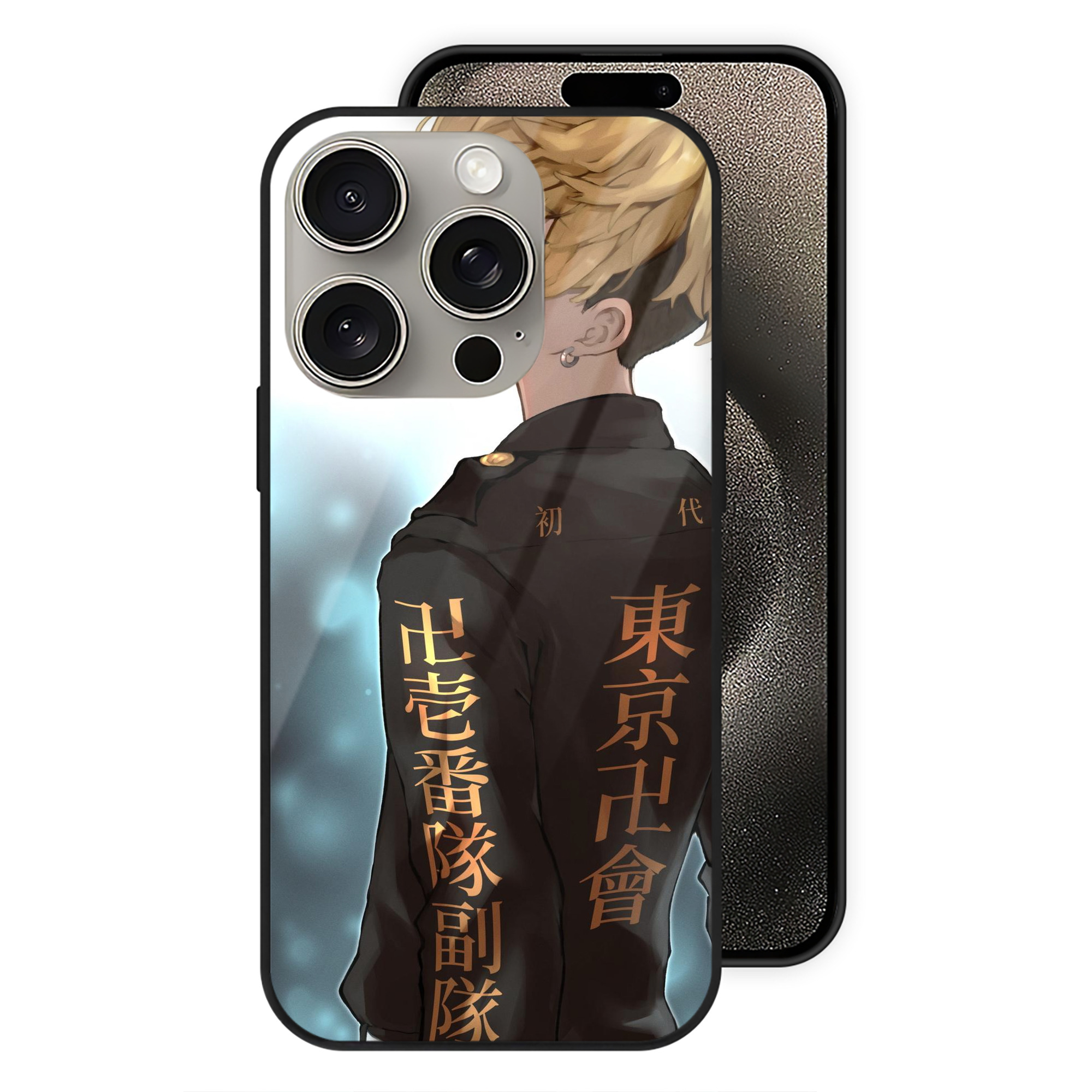 （画像用） 東京リベンジャーズ Tokyo Revengers 【iPhone15Pro対応】スマホケース 耐衝撃＆黄変防止 背面ガラス