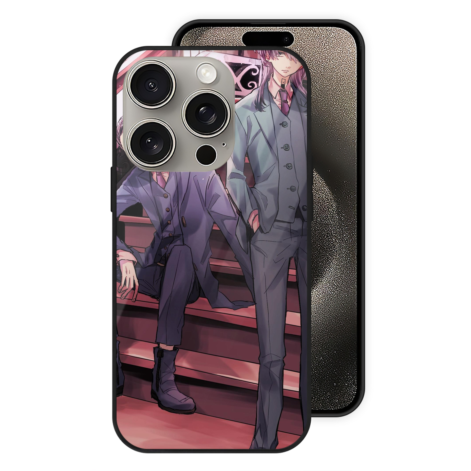（画像用） 東京リベンジャーズ Tokyo Revengers 【iPhone15Pro対応】スマホケース 耐衝撃＆黄変防止 背面ガラス