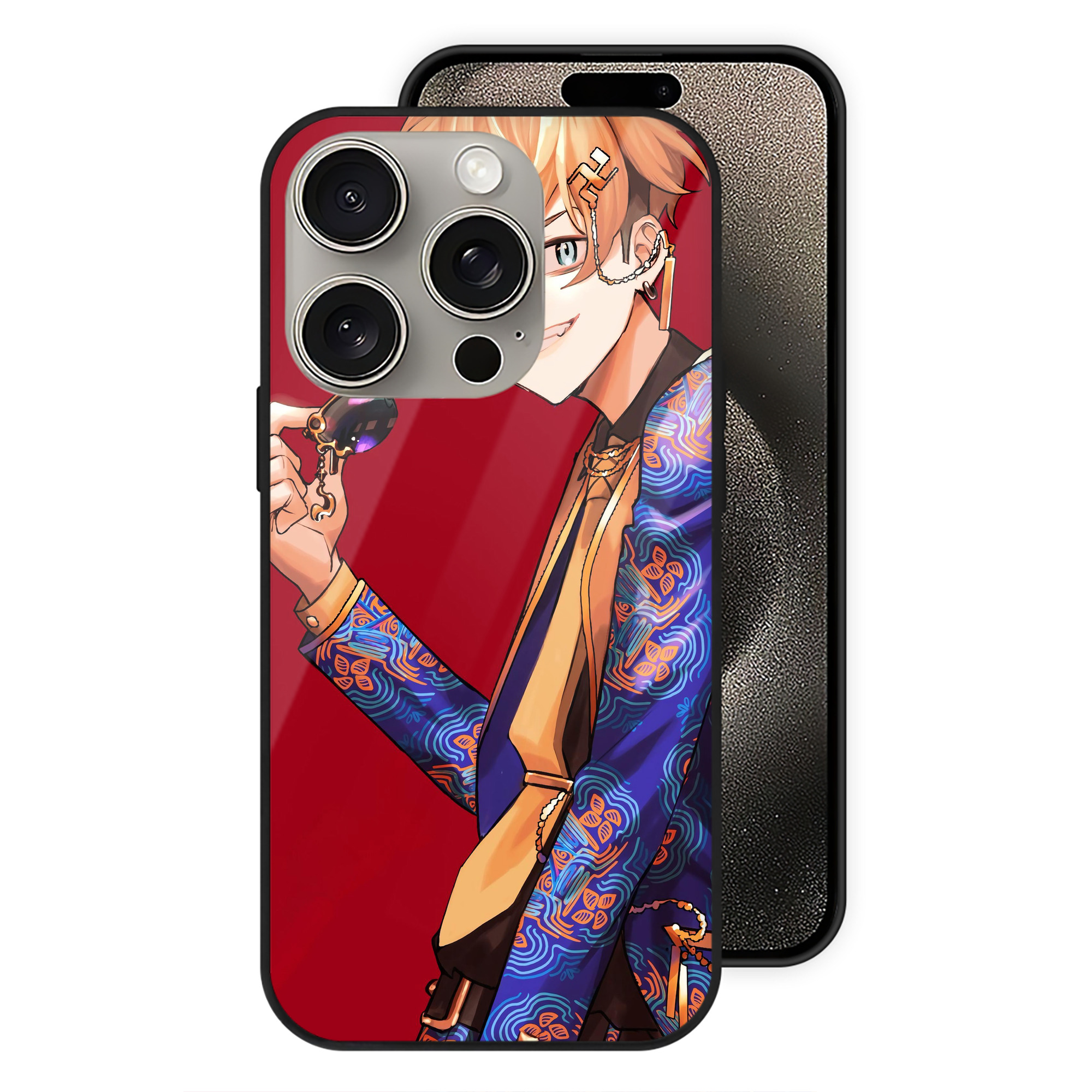 （画像用） 東京リベンジャーズ Tokyo Revengers 【iPhone15Pro対応】スマホケース 耐衝撃＆黄変防止 背面ガラス