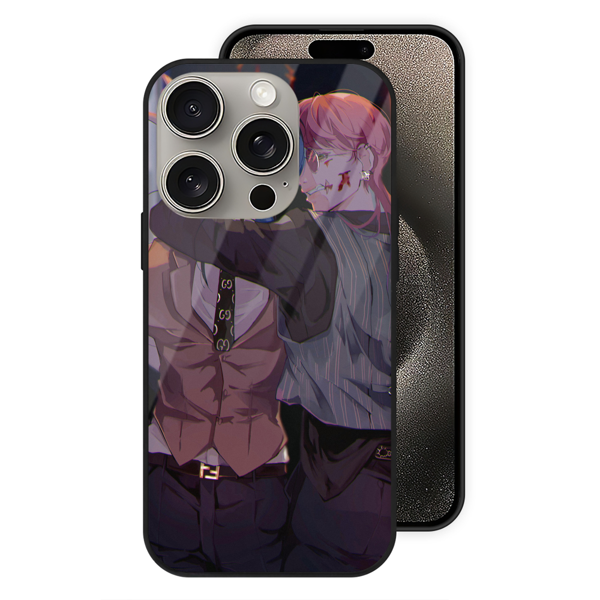 （画像用） 東京リベンジャーズ Tokyo Revengers 【iPhone15Pro対応】スマホケース 耐衝撃＆黄変防止 背面ガラス