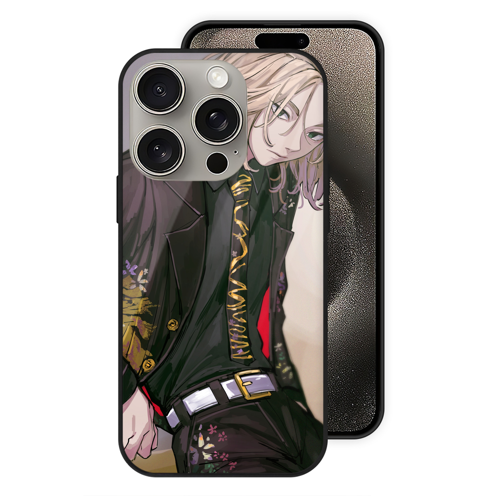 （画像用） 東京リベンジャーズ Tokyo Revengers 【iPhone15Pro対応】スマホケース 耐衝撃＆黄変防止 背面ガラス