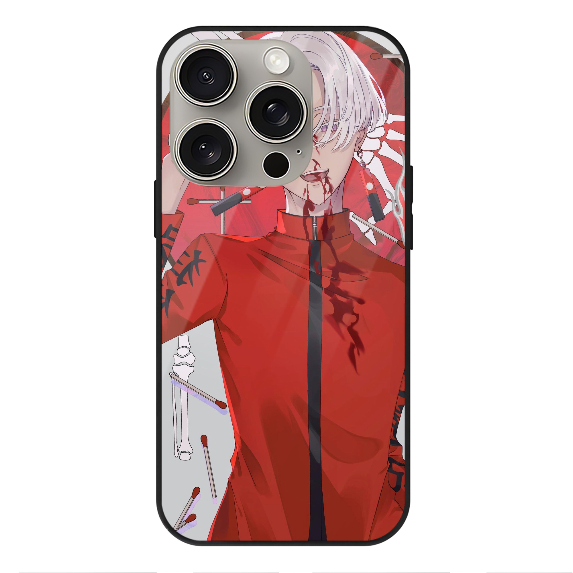 （画像用） 東京リベンジャーズ Tokyo Revengers 【iPhone15Pro対応】スマホケース 耐衝撃＆黄変防止 背面ガラス