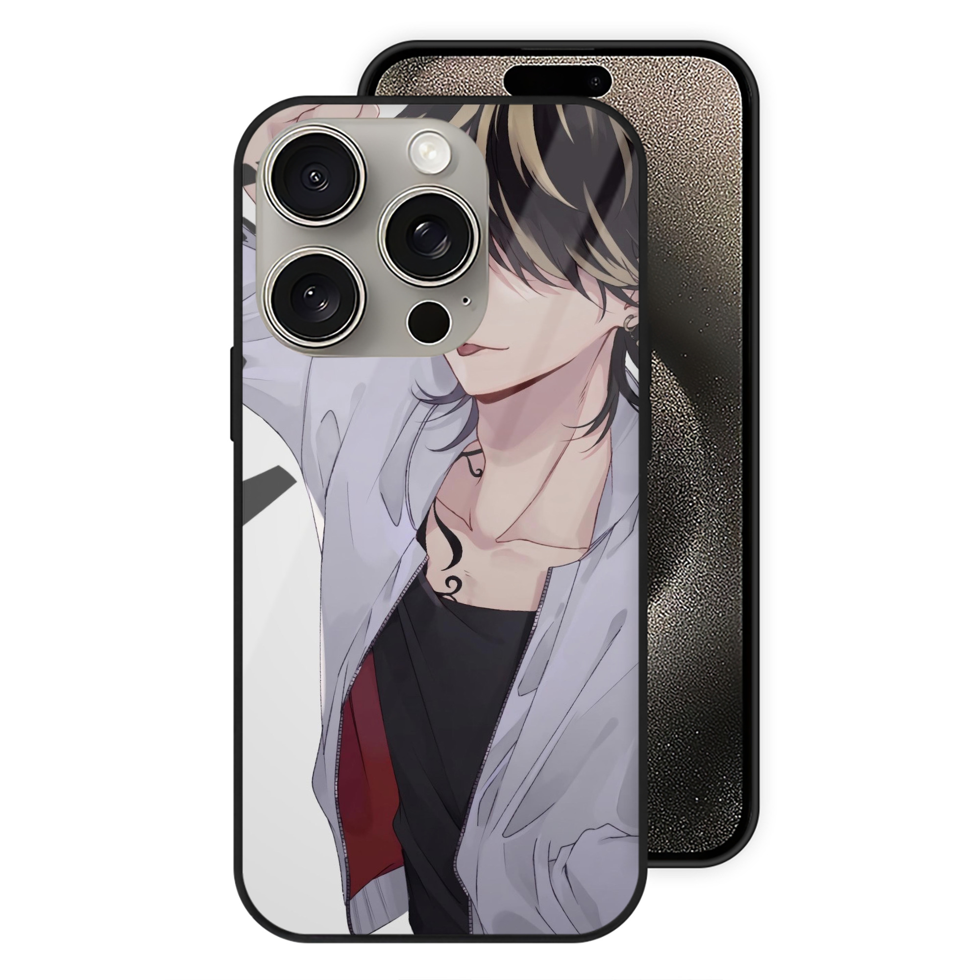 （画像用） 東京リベンジャーズ Tokyo Revengers 【iPhone15Pro対応】スマホケース 耐衝撃＆黄変防止 背面ガラス
