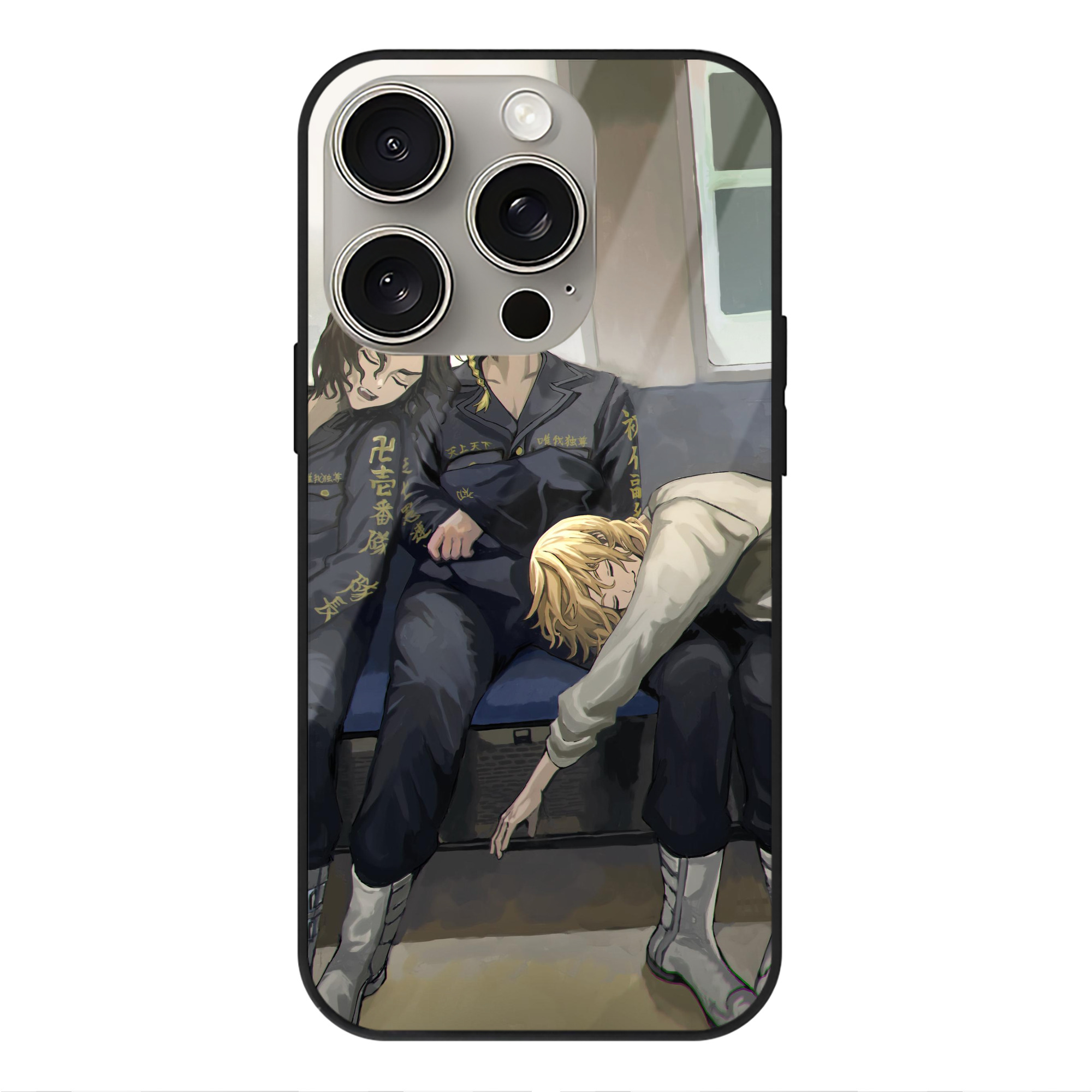 （画像用） 東京リベンジャーズ Tokyo Revengers 【iPhone15Pro対応】スマホケース 耐衝撃＆黄変防止 背面ガラス