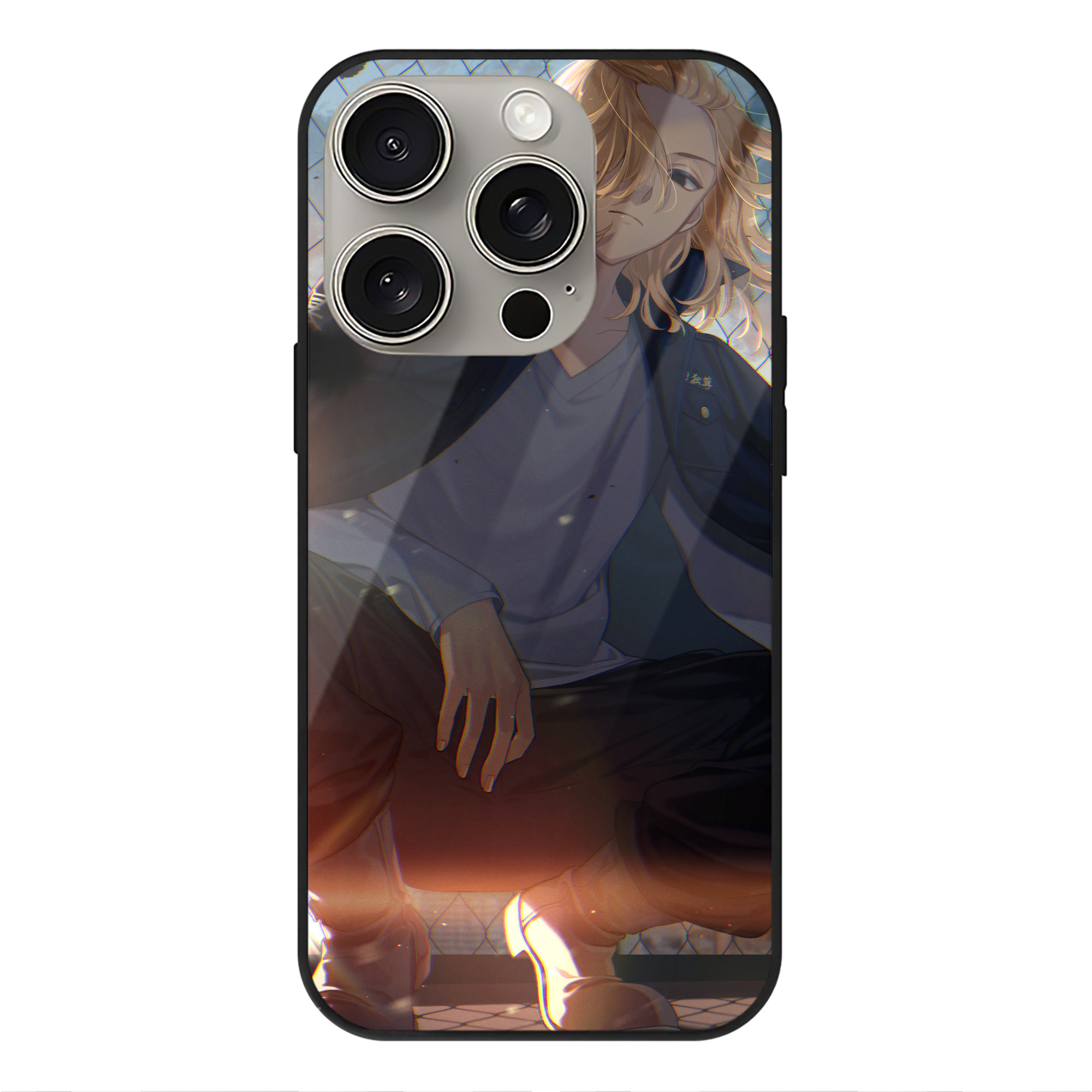 （画像用） 東京リベンジャーズ Tokyo Revengers 【iPhone15Pro対応】スマホケース 耐衝撃＆黄変防止 背面ガラス