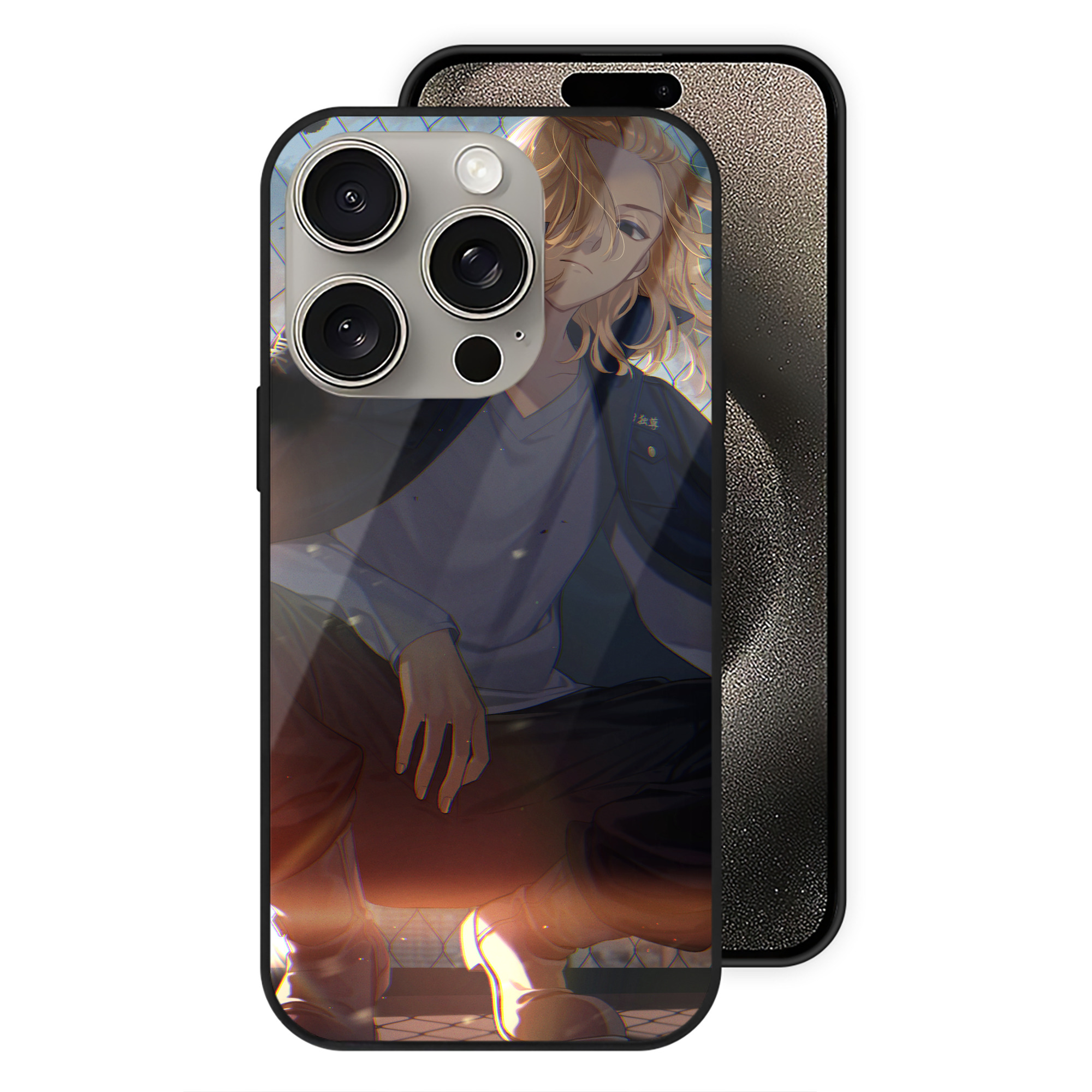 （画像用） 東京リベンジャーズ Tokyo Revengers 【iPhone15Pro対応】スマホケース 耐衝撃＆黄変防止 背面ガラス