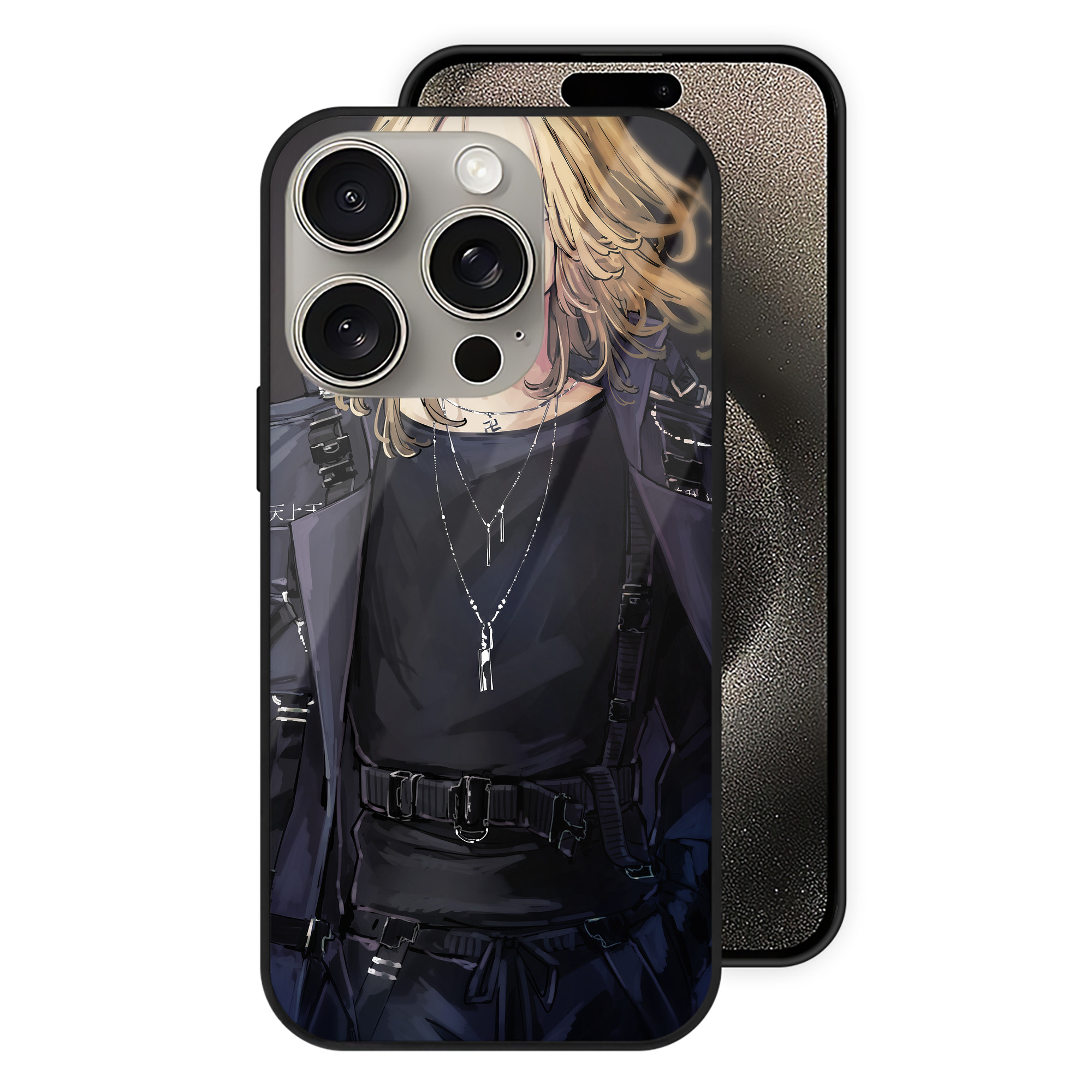 （画像用） 東京リベンジャーズ Tokyo Revengers 【iPhone15Pro対応】スマホケース 耐衝撃＆黄変防止 背面ガラス