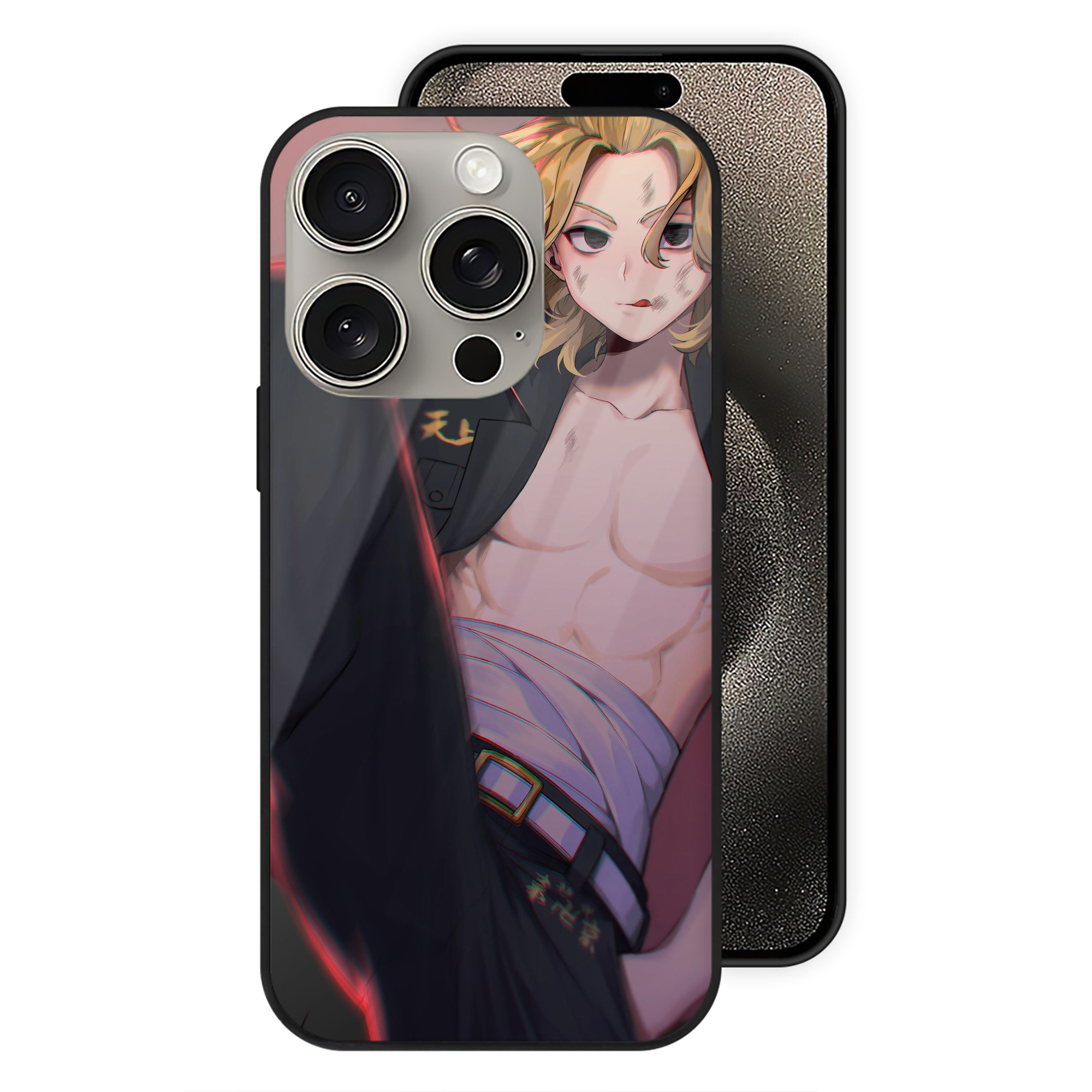 （画像用） 東京リベンジャーズ Tokyo Revengers 【iPhone15Pro対応】スマホケース 耐衝撃＆黄変防止 背面ガラス