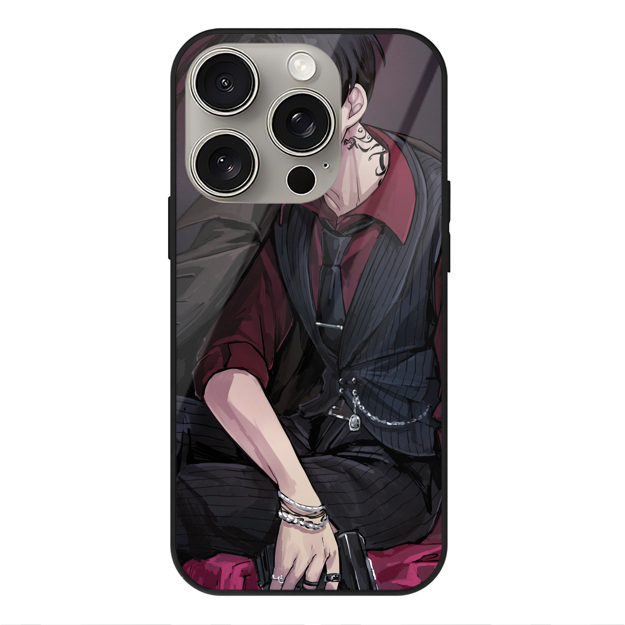 （画像用） 東京リベンジャーズ Tokyo Revengers 【iPhone15Pro対応】スマホケース 耐衝撃＆黄変防止 背面ガラス