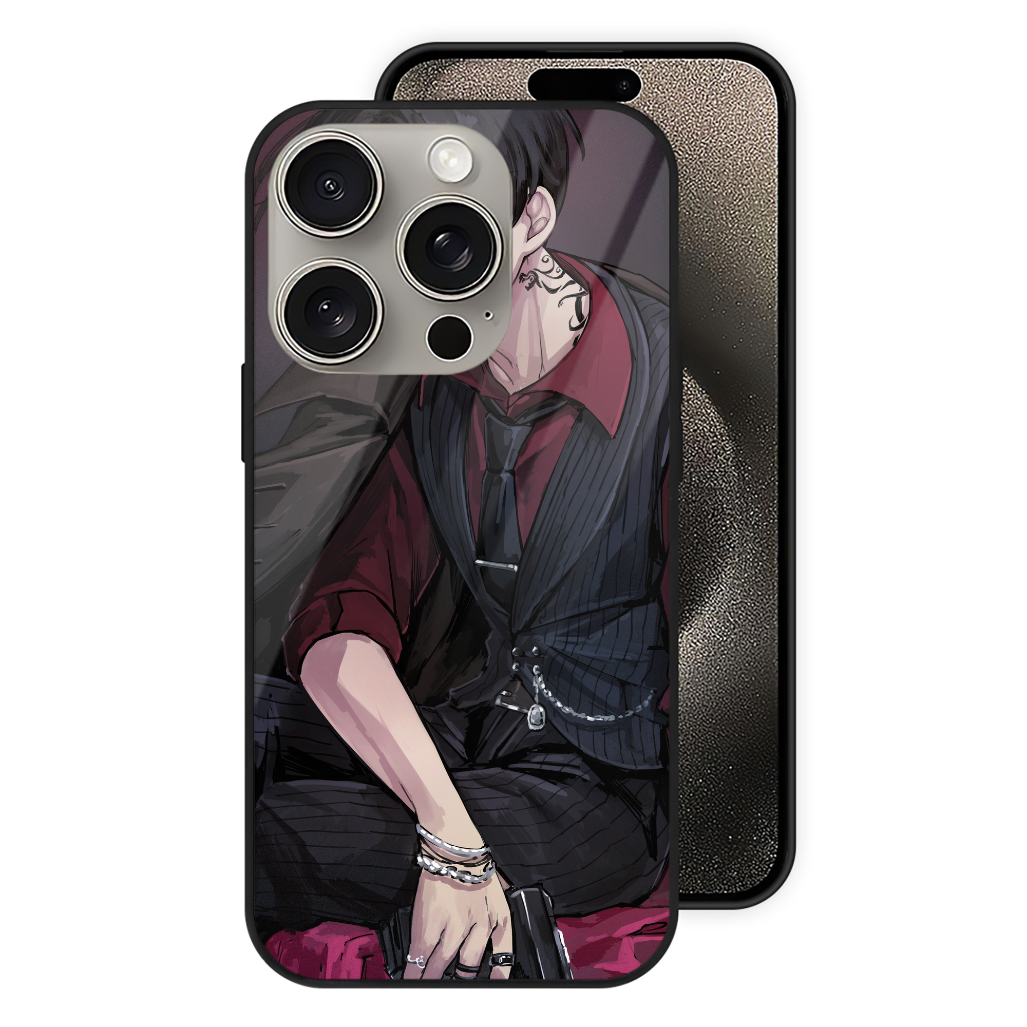 （画像用） 東京リベンジャーズ Tokyo Revengers 【iPhone15Pro対応】スマホケース 耐衝撃＆黄変防止 背面ガラス
