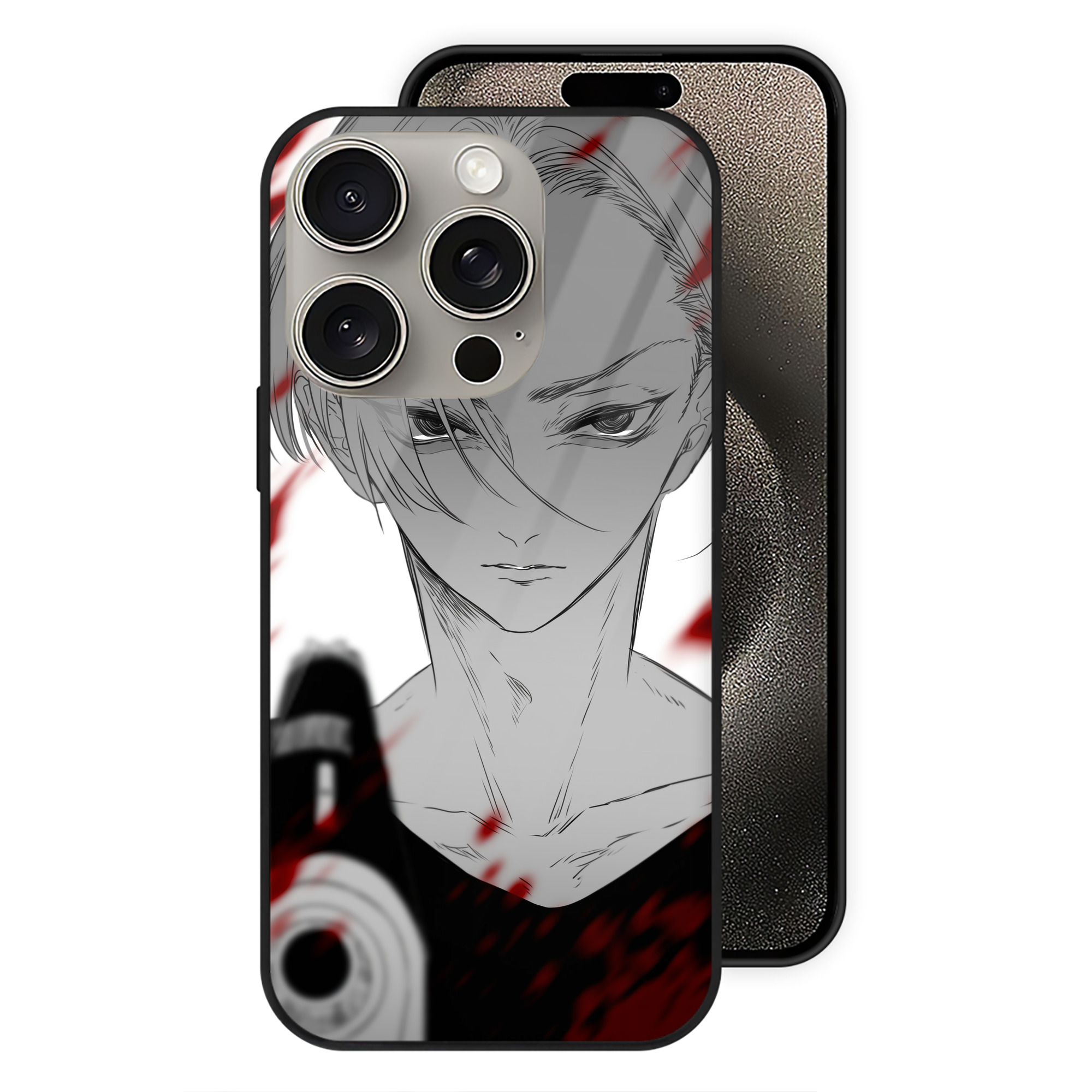 （画像用） 東京リベンジャーズ Tokyo Revengers 【iPhone15Pro対応】スマホケース 耐衝撃＆黄変防止 背面ガラス