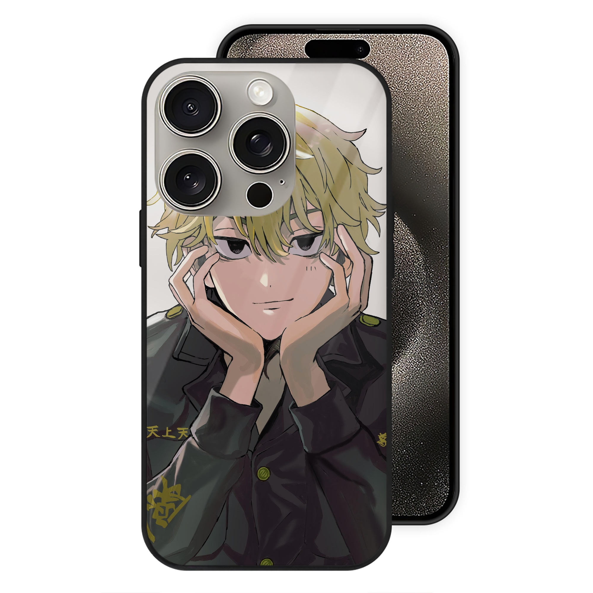（画像用） 東京リベンジャーズ Tokyo Revengers 【iPhone15Pro対応】スマホケース 耐衝撃＆黄変防止 背面ガラス
