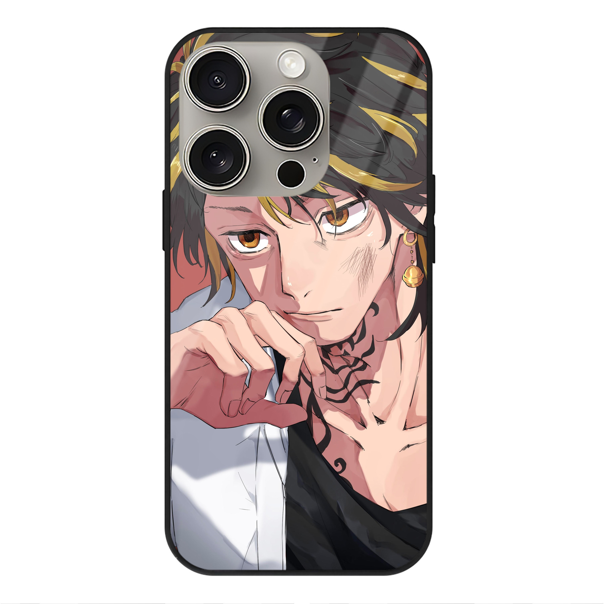 （画像用） 東京リベンジャーズ Tokyo Revengers 【iPhone15Pro対応】スマホケース 耐衝撃＆黄変防止 背面ガラス