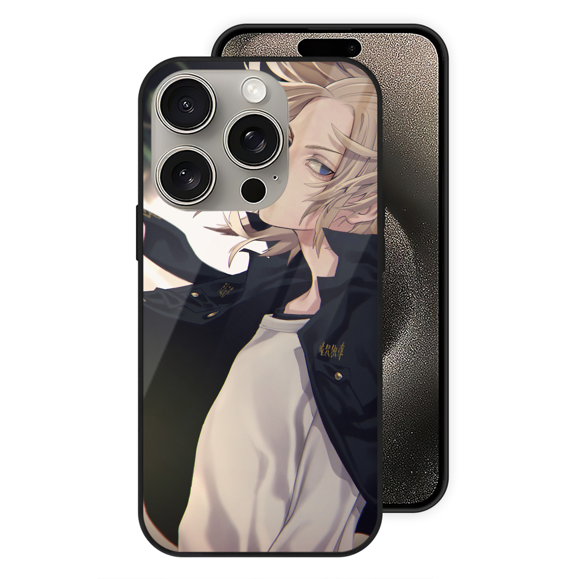 （画像用） 東京リベンジャーズ Tokyo Revengers 【iPhone15Pro対応】スマホケース 耐衝撃＆黄変防止 背面ガラス