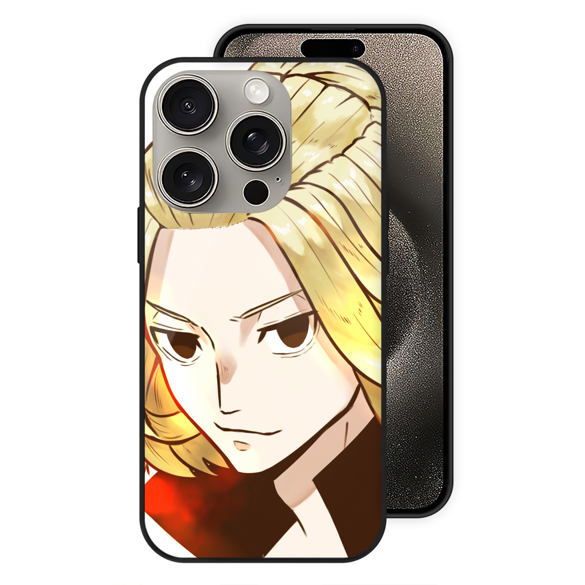 （画像用） 東京リベンジャーズ Tokyo Revengers 【iPhone15Pro対応】スマホケース 耐衝撃＆黄変防止 背面ガラス