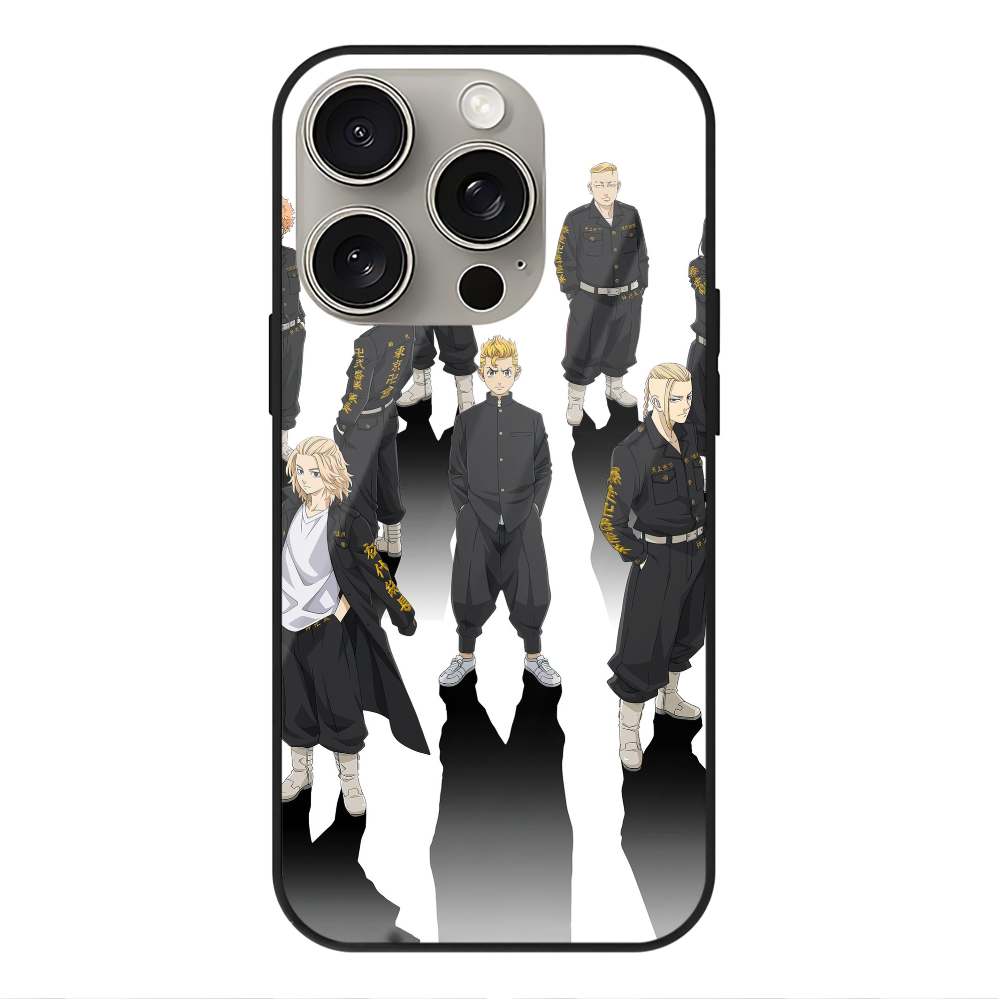 （画像用） 東京リベンジャーズ Tokyo Revengers 【iPhone15Pro対応】スマホケース 耐衝撃＆黄変防止 背面ガラス
