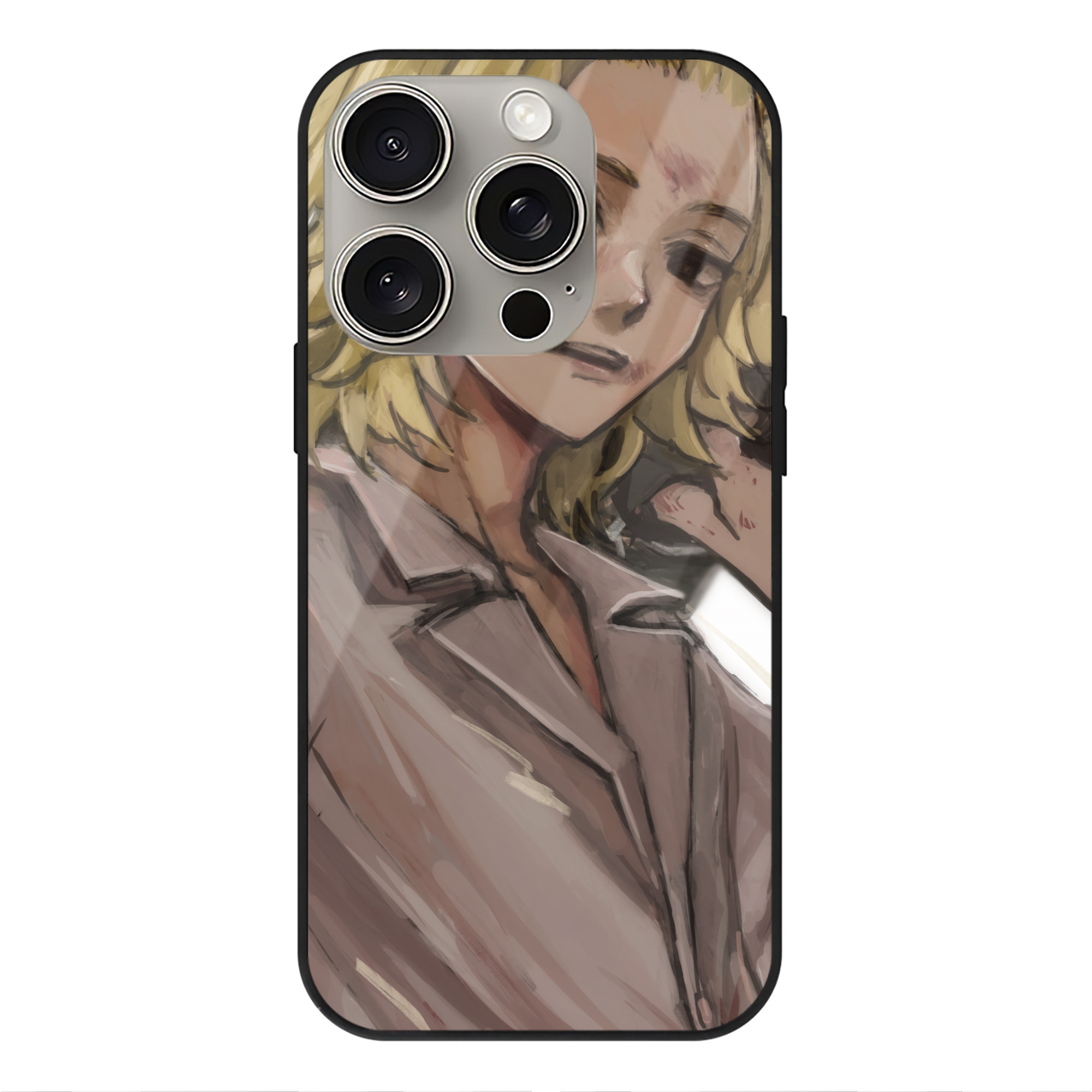 （画像用） 東京リベンジャーズ Tokyo Revengers 【iPhone15Pro対応】スマホケース 耐衝撃＆黄変防止 背面ガラス