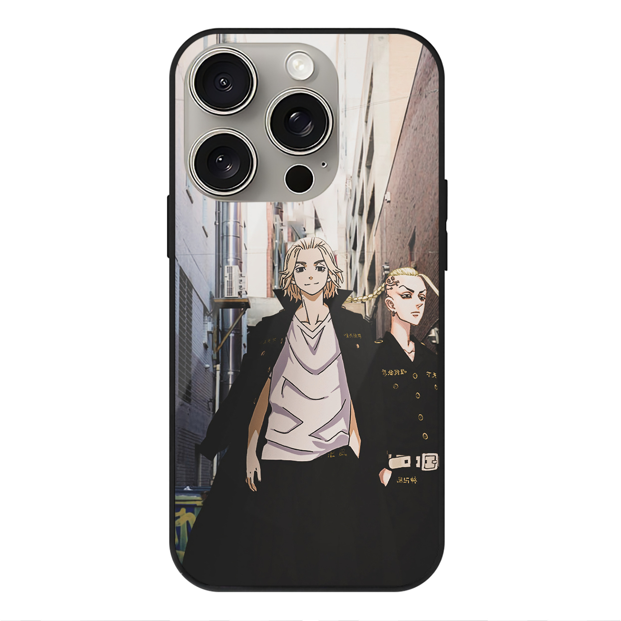 （画像用） 東京リベンジャーズ Tokyo Revengers 【iPhone15Pro対応】スマホケース 耐衝撃＆黄変防止 背面ガラス