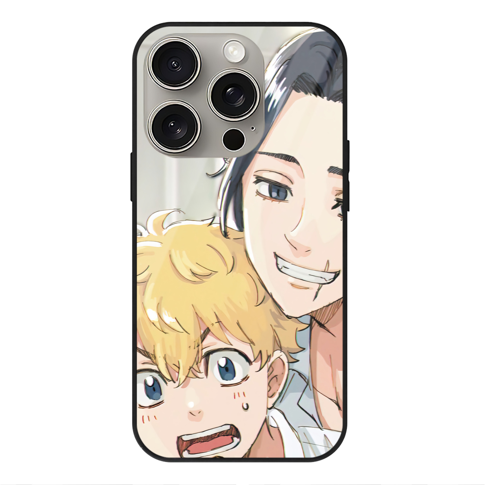 （画像用） 東京リベンジャーズ Tokyo Revengers 【iPhone15Pro対応】スマホケース 耐衝撃＆黄変防止 背面ガラス