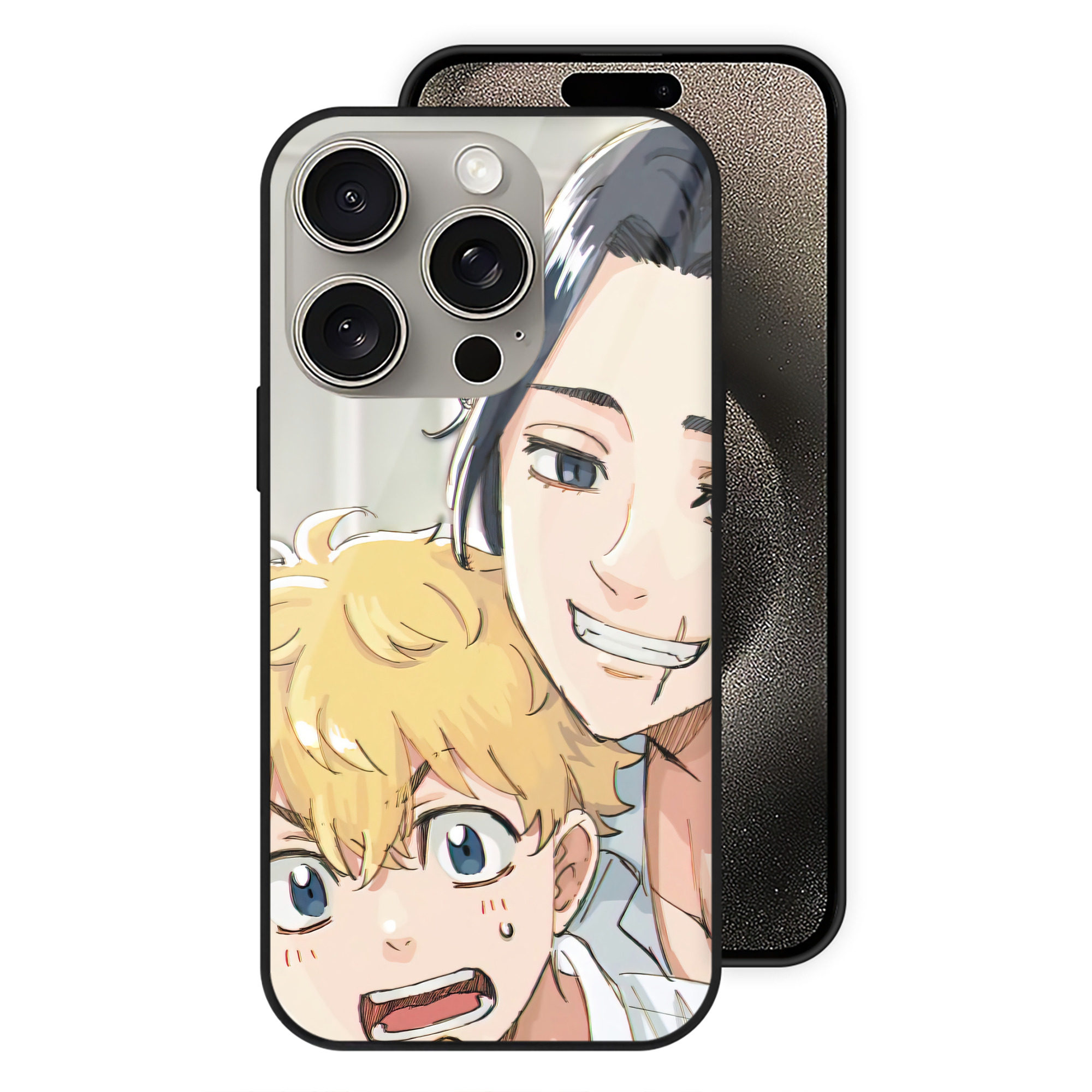 （画像用） 東京リベンジャーズ Tokyo Revengers 【iPhone15Pro対応】スマホケース 耐衝撃＆黄変防止 背面ガラス