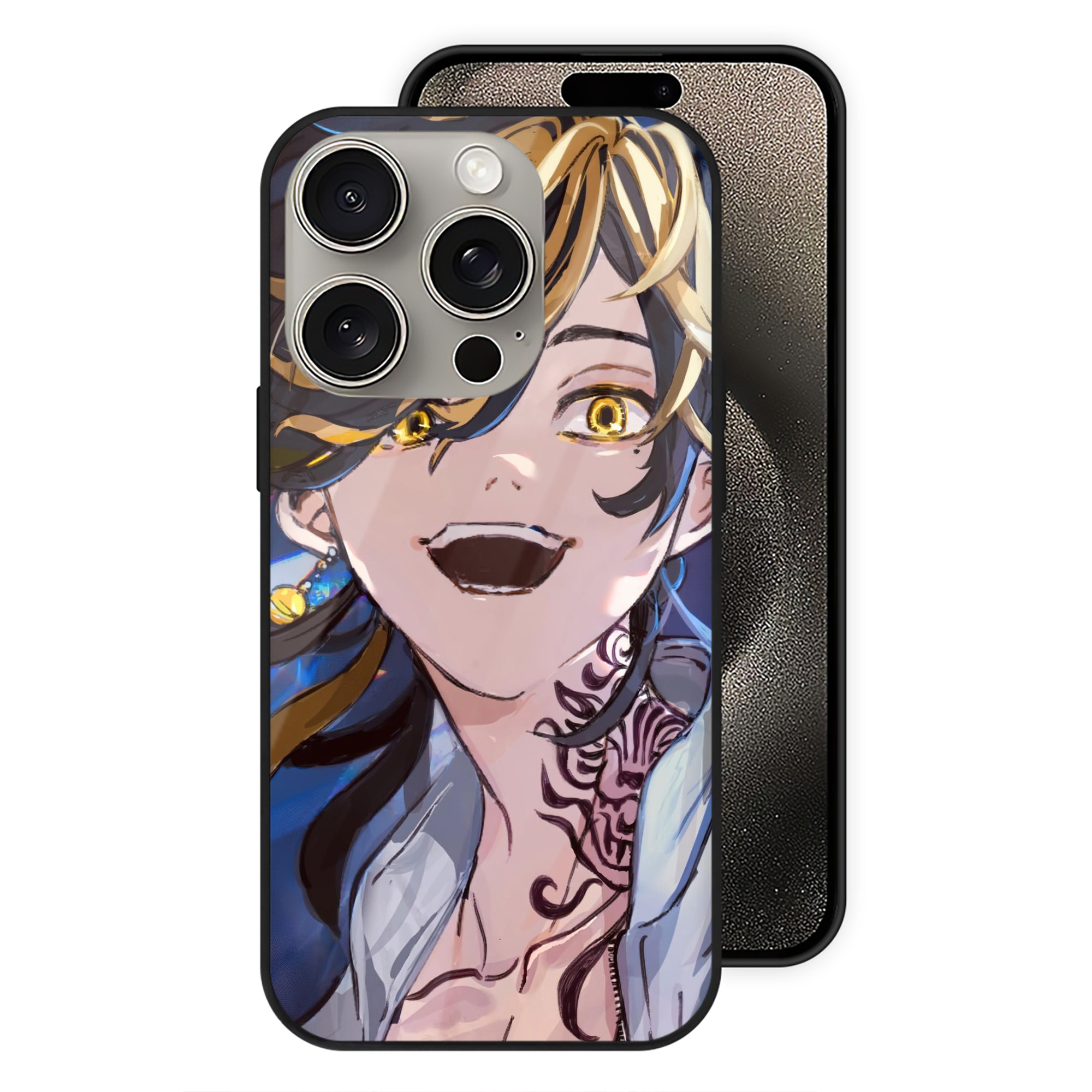 （画像用） 東京リベンジャーズ Tokyo Revengers 【iPhone15Pro対応】スマホケース 耐衝撃＆黄変防止 背面ガラス