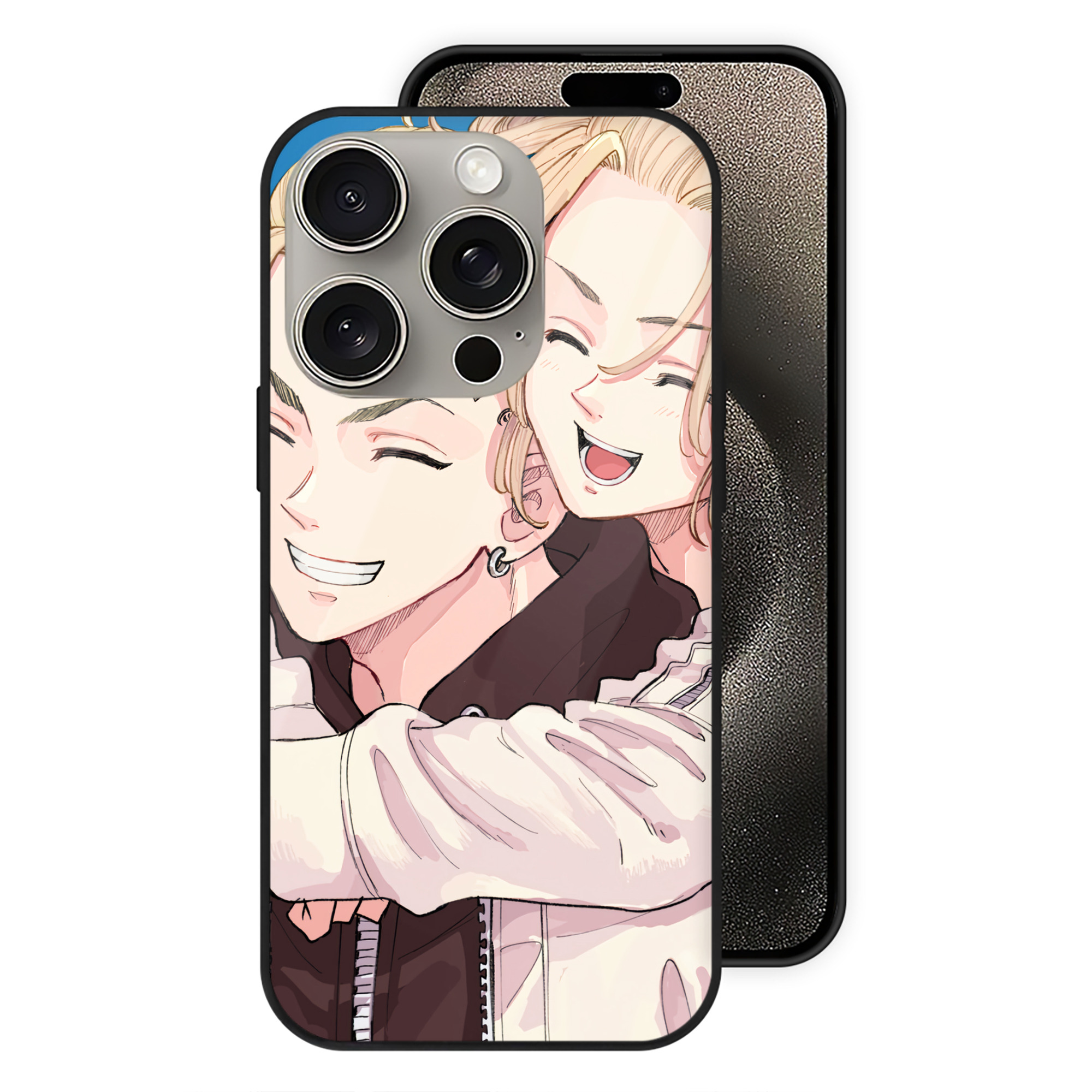 （画像用） 東京リベンジャーズ Tokyo Revengers 【iPhone15Pro対応】スマホケース 耐衝撃＆黄変防止 背面ガラス