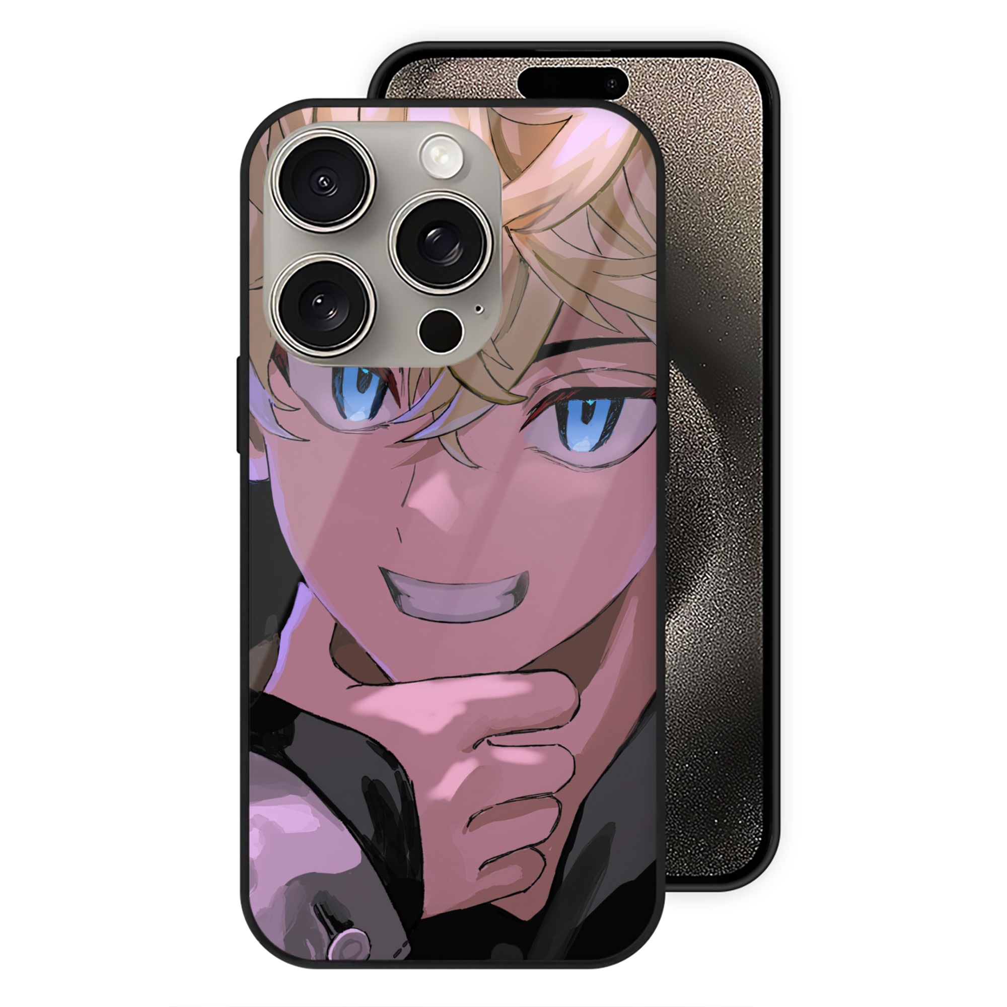 （画像用） 東京リベンジャーズ Tokyo Revengers 【iPhone15Pro対応】スマホケース 耐衝撃＆黄変防止 背面ガラス