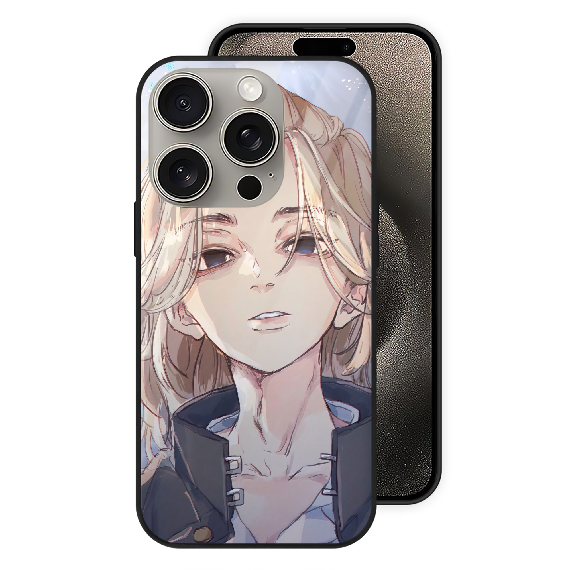 （画像用） 東京リベンジャーズ Tokyo Revengers 【iPhone15Pro対応】スマホケース 耐衝撃＆黄変防止 背面ガラス